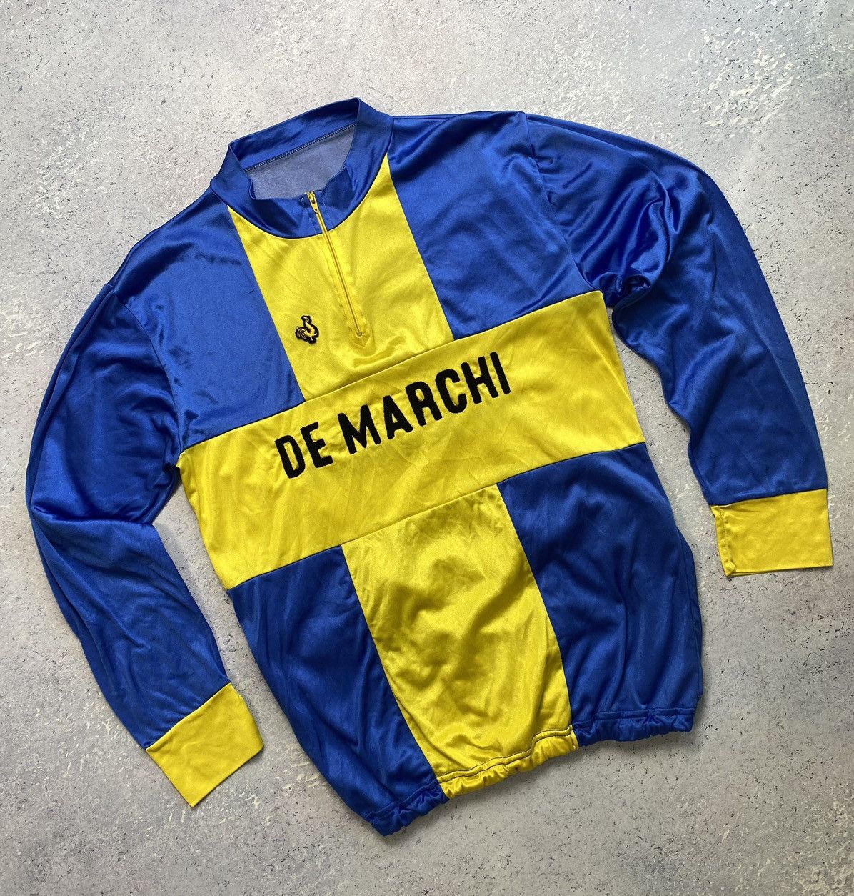 Sports Specialties × Vintage Vintage De Marchi cycling 1/4 zip hoodie big logo Size US M / EU 48-50 / 2 - 2 Thumbnail