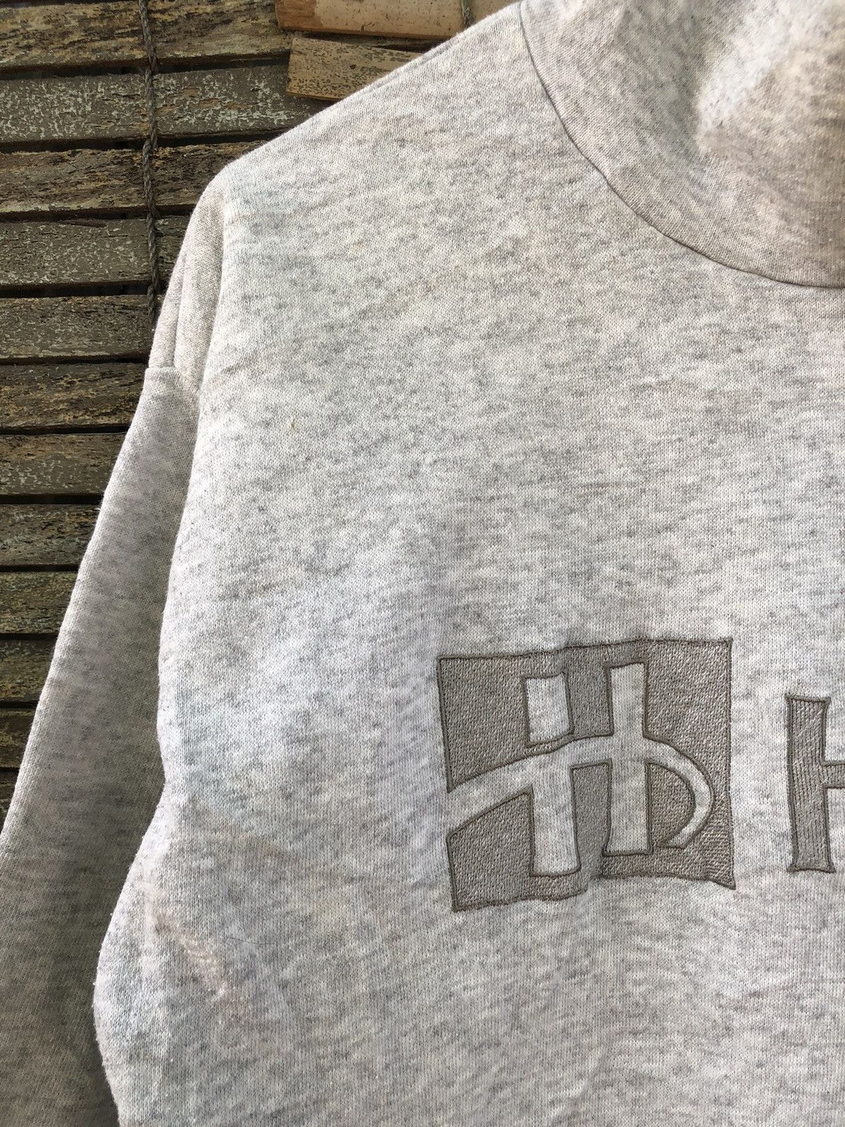 Japanese Brand × Vintage Vintage 5050 Hanes Embroidered Hoodie Sweater Size US L / EU 52-54 / 3 - 5 Thumbnail