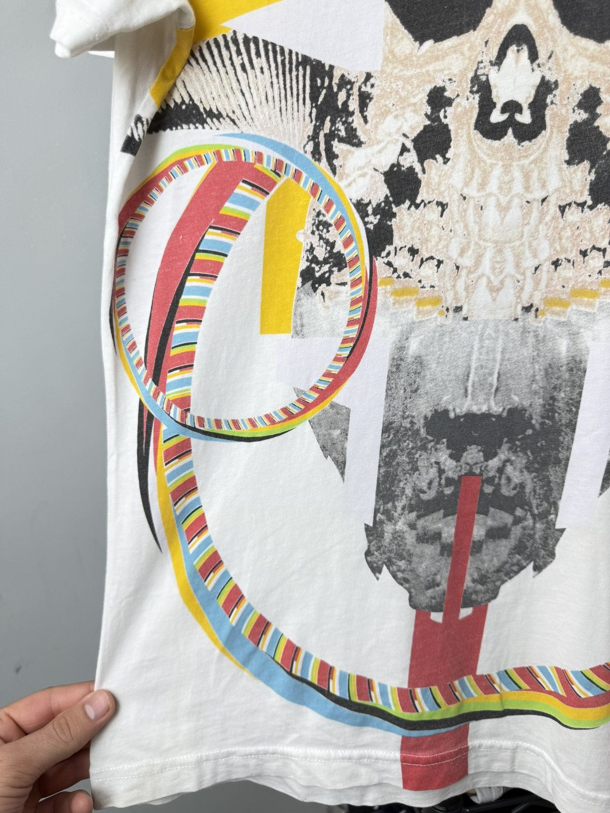 Marcelo Burlon Vintage Marcelo Burlon Scull Abstract Print T Shirt Size US M / EU 48-50 / 2 - 9 Thumbnail