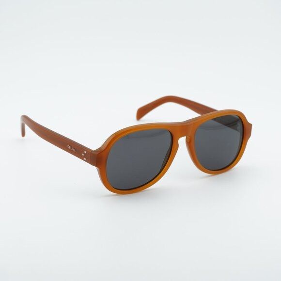 Celine Celine CL40298I 45A CELINE 3 DOTS Sunglasses Brown Aviator Size ONE SIZE - 4 Thumbnail