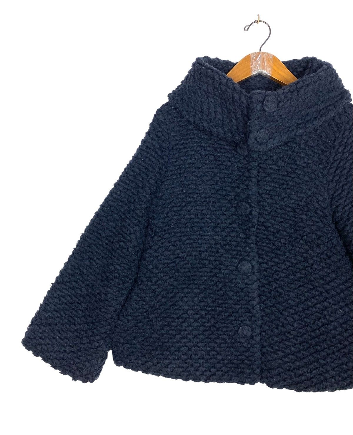 TATRAS TATRAS Glora Wool Knit Down Jacket Navy Blue Made Poland Size M / US 6-8 / IT 42-44 - 2 Thumbnail