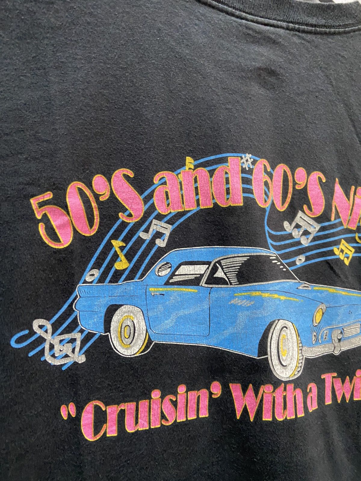 Vintage VINTAGE ROYAL CARIBBEAN INTERNATIONAL 50’s & 60’s NIGHT TEE Size US L / EU 52-54 / 3 - 6 Thumbnail