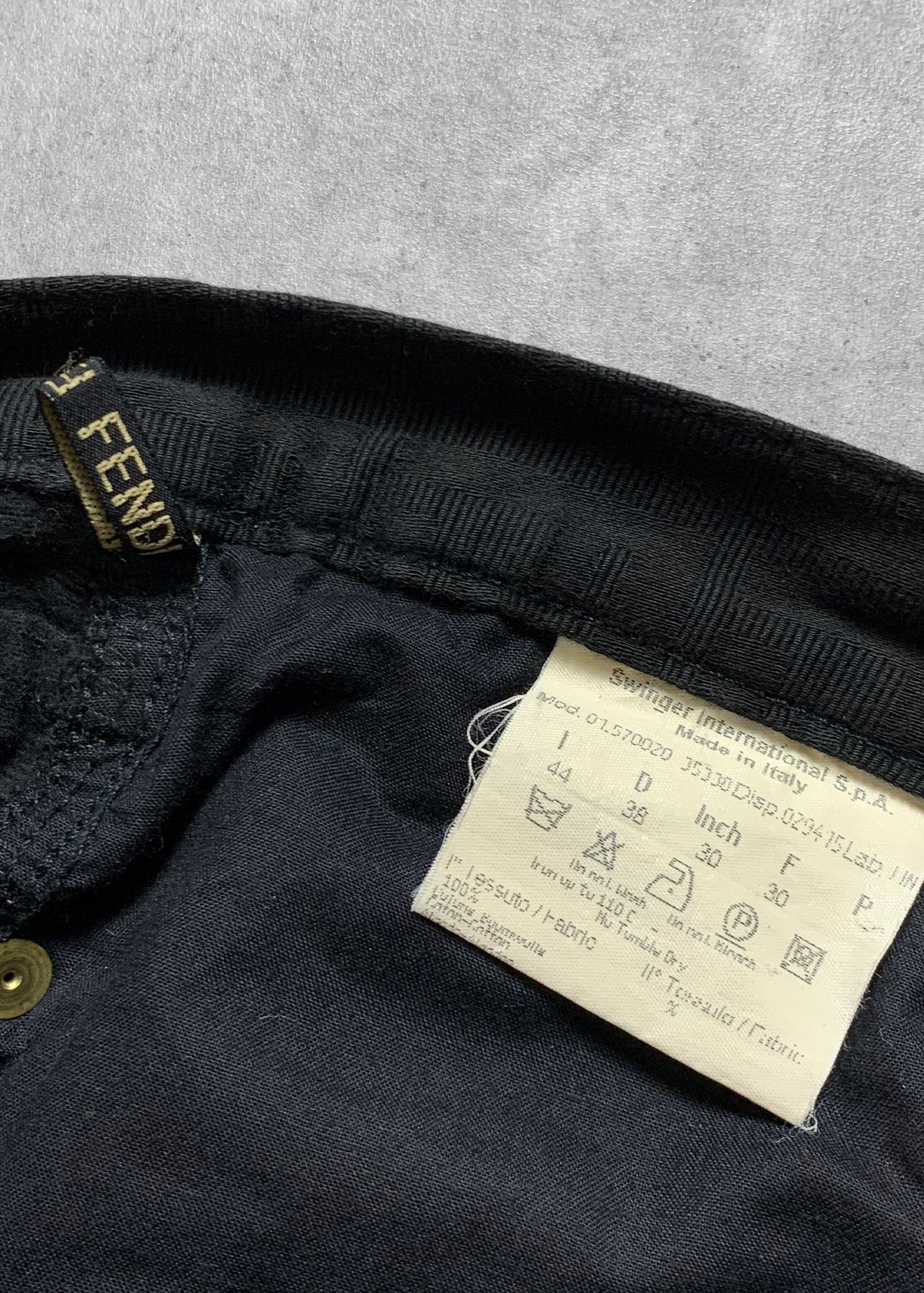 Fendi Vintage Fendi Zucca Monogram Denim Jeans - 30 Size US 30 / EU 46 - 6 Thumbnail