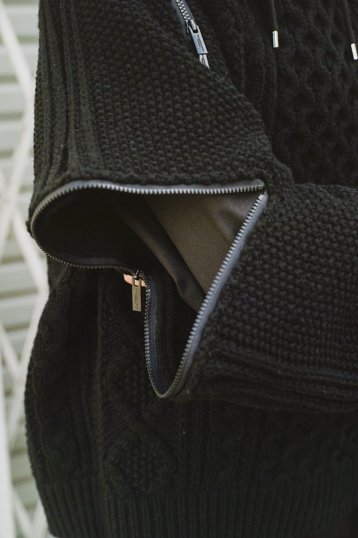 Takahiromiyashita The Soloist. TAKAHIROMIYASHITA THESOLOIST. Zipped Balloon Knit Sweater Size US M / EU 48-50 / 2 - 8 Thumbnail