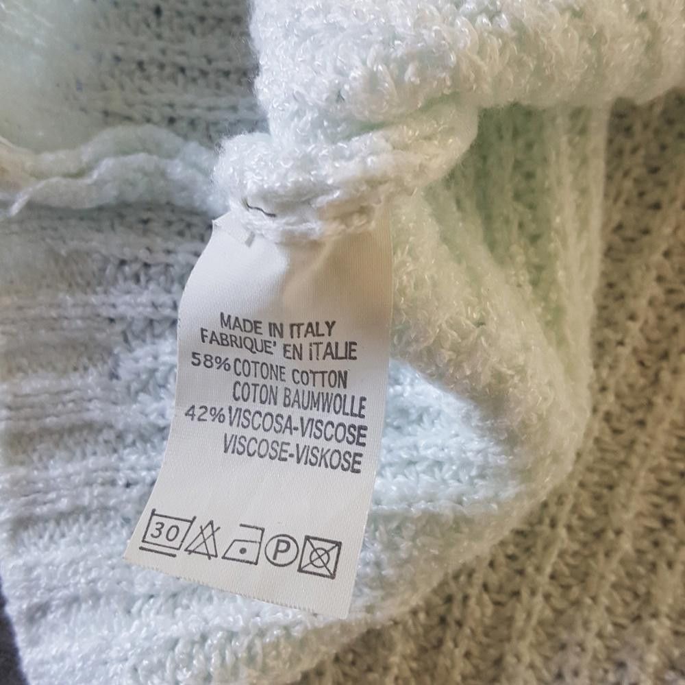 Designer White Ombre Melville Sweater Long Sleeve Size ONE SIZE - 3 Thumbnail