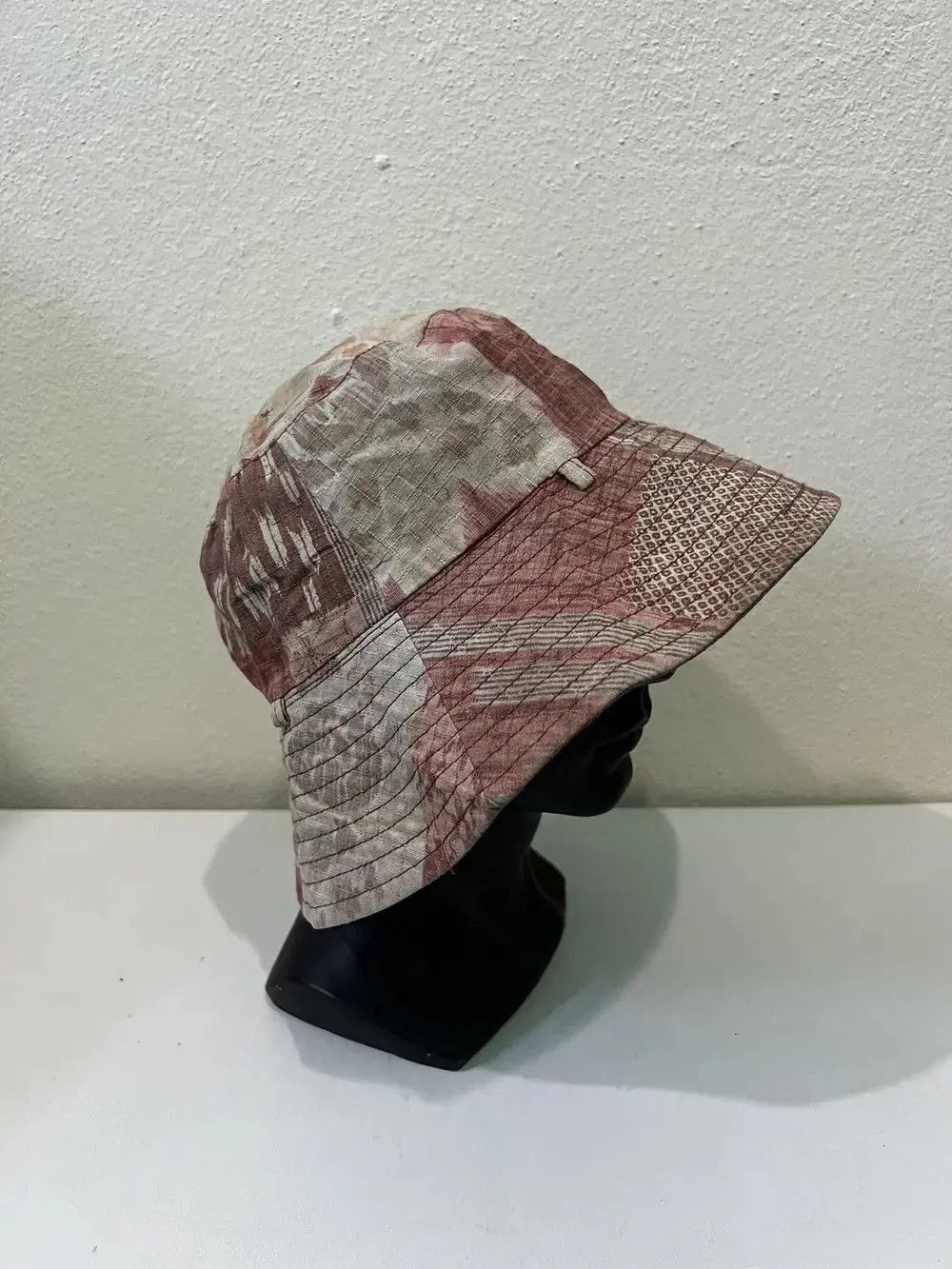 Japanese Brand Japanese Brand Patchwork Style Overprint Bucket Hat Size ONE SIZE - 4 Thumbnail