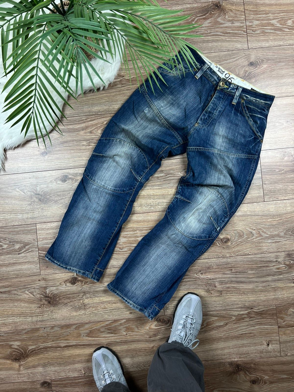 Vintage 💫 90’S G-STAR RAW VINTAGE DOUBLE KNEE OPIUM WASHED JEANS Size US 30 / EU 46 - 7 Thumbnail