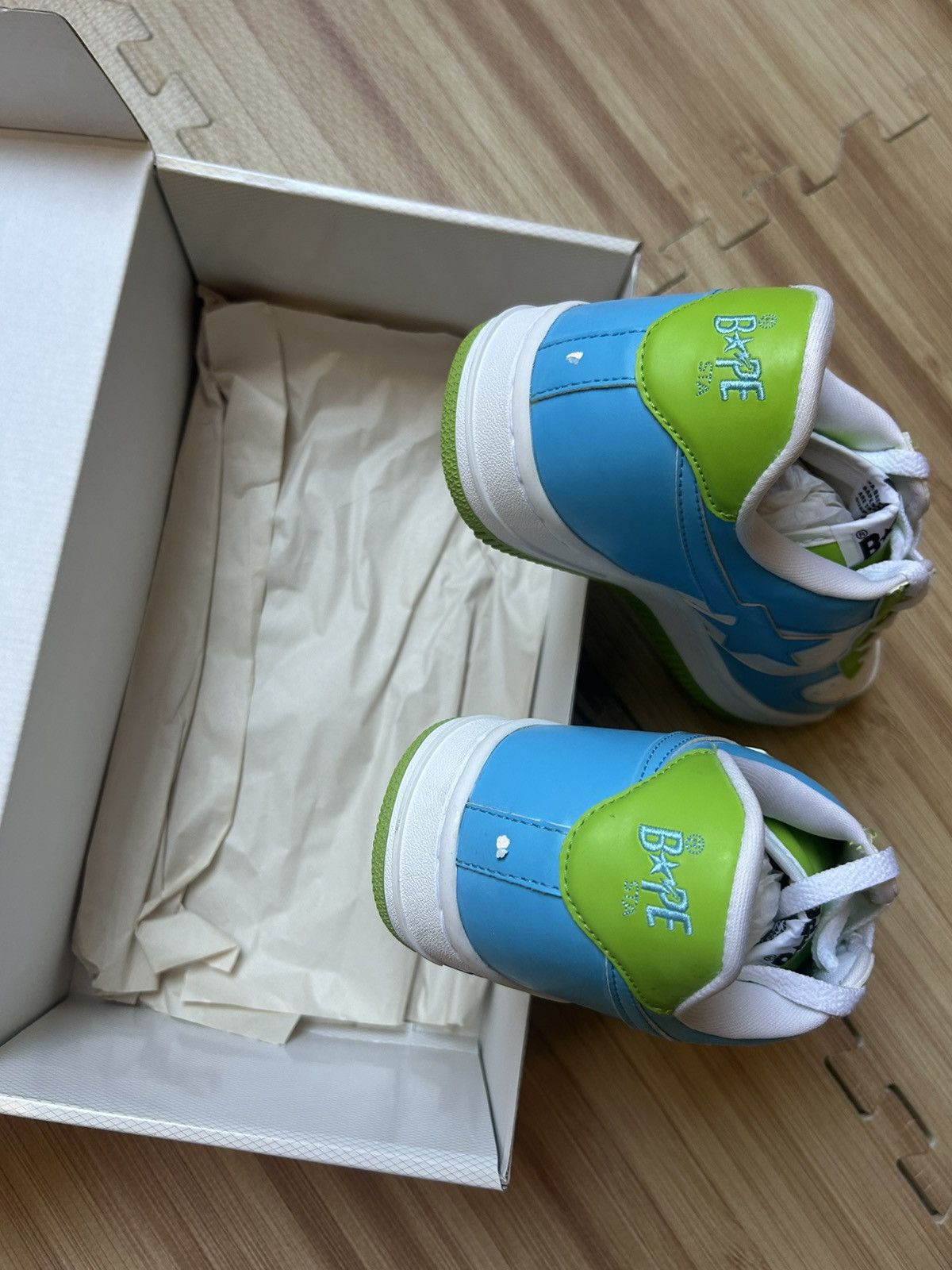 Bape 2005 Bapesta DS blue/green 10.5 Size US 10.5 / EU 43-44 - 5 Thumbnail