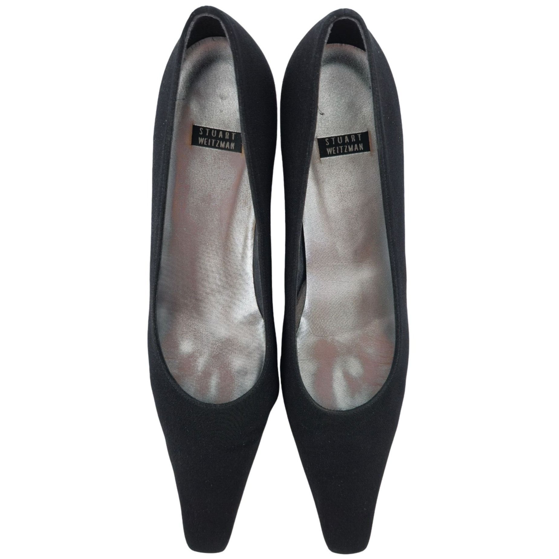 Stuart Weitzman Stuart Weitzman Black Plissé Fabric Formal Pumps Womens 8.5A Size US 8.5 / IT 38.5 - 9 Thumbnail