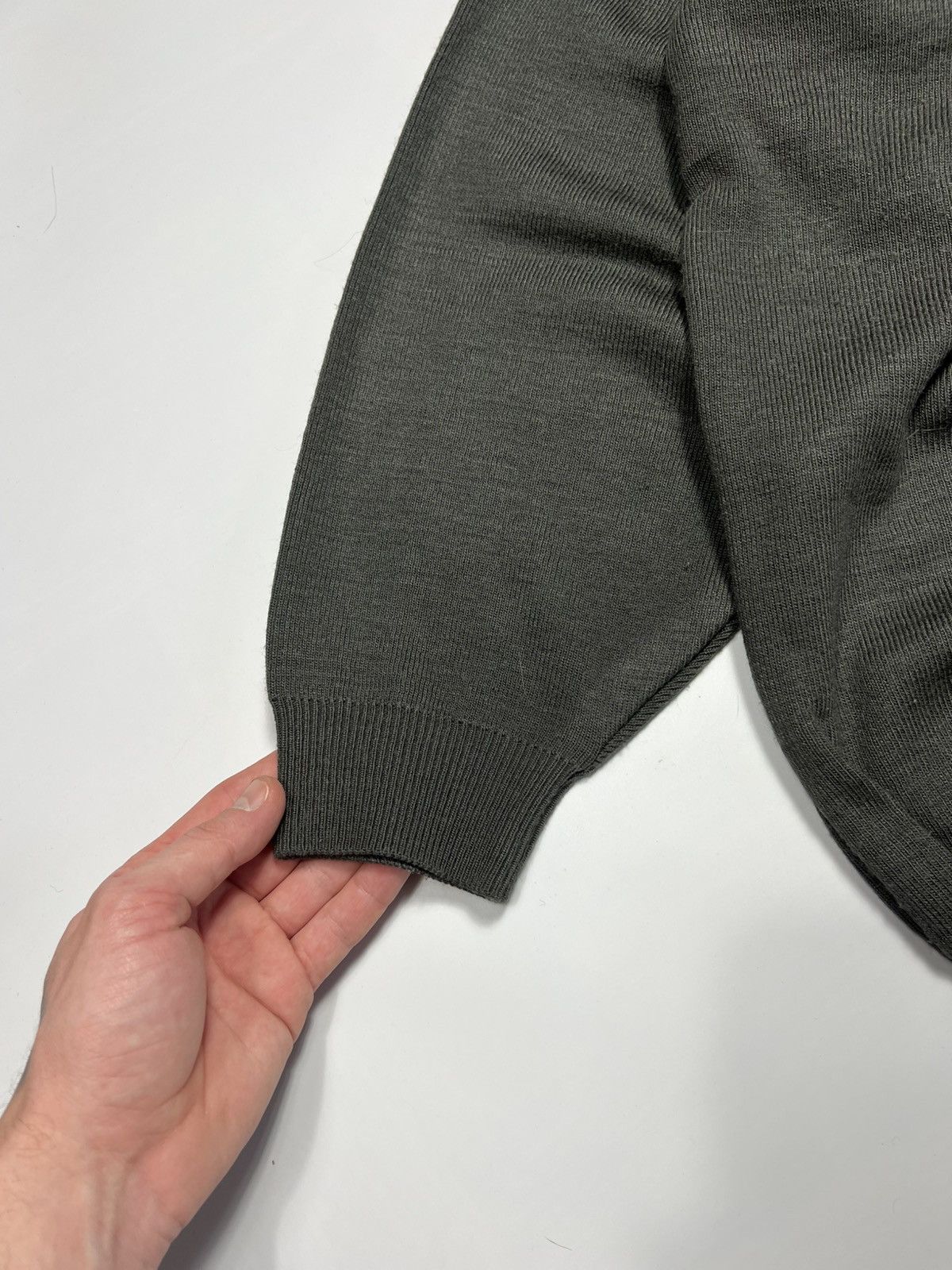 Emporio Armani Vintage Emporio Armani Oversized Wool Sweater With Big Logo Size US XL / EU 56 / 4 - 5 Thumbnail