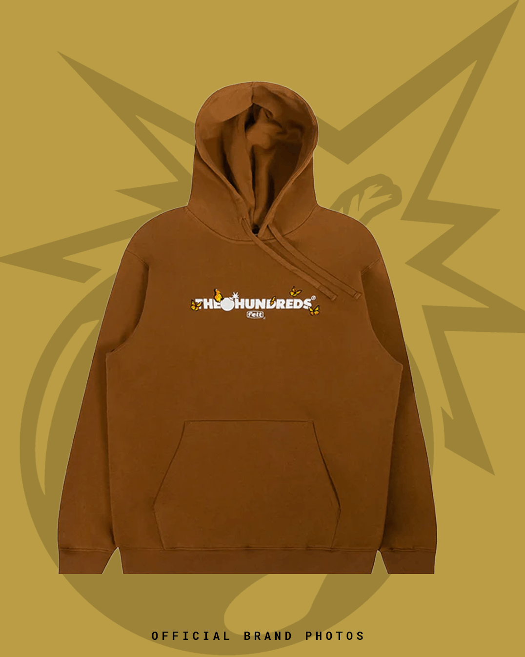 The Hundreds The Hundreds x felt Butterfly Adam Pullover Hoodie brown Size US M / EU 48-50 / 2 - 3 Thumbnail
