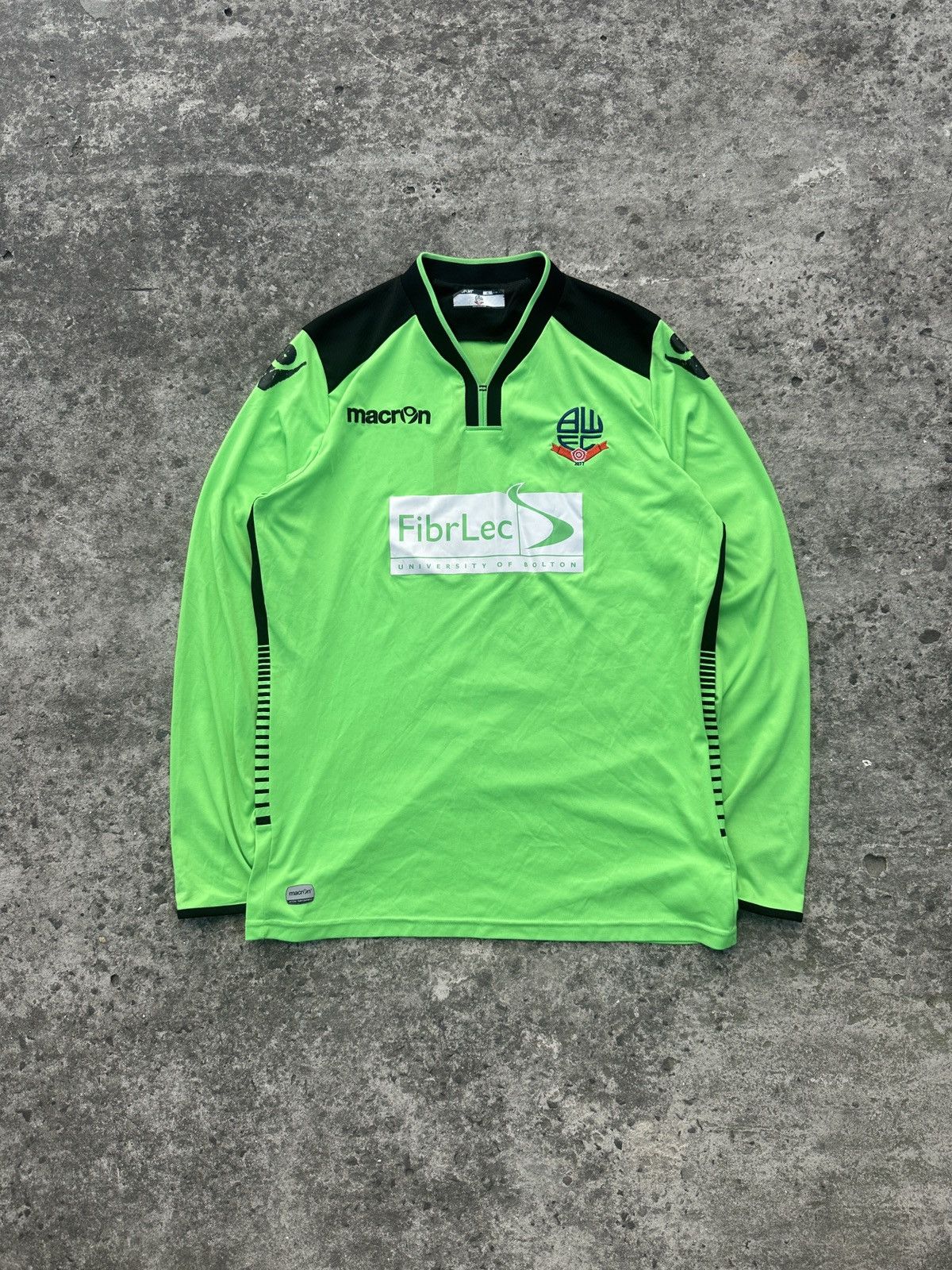 Macron Macron Bolton Town Soccer Long Jersey Streetwear USA XL VTg Size US XL / EU 56 / 4 - 1 Thumbnail