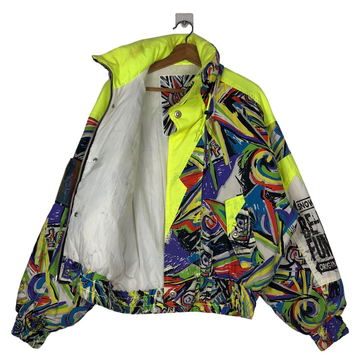 Japanese Brand 🔥Vintage Bomber Jacket Ski Be Pop Japan Colour Full Design Size US M / EU 48-50 / 2 - 9 Thumbnail