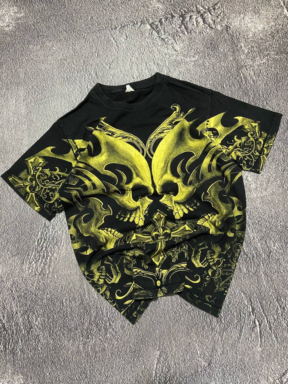 Vintage Vintage Cozumel Mexico skulls full print distressed tee Size US M / EU 48-50 / 2 - 1 Thumbnail