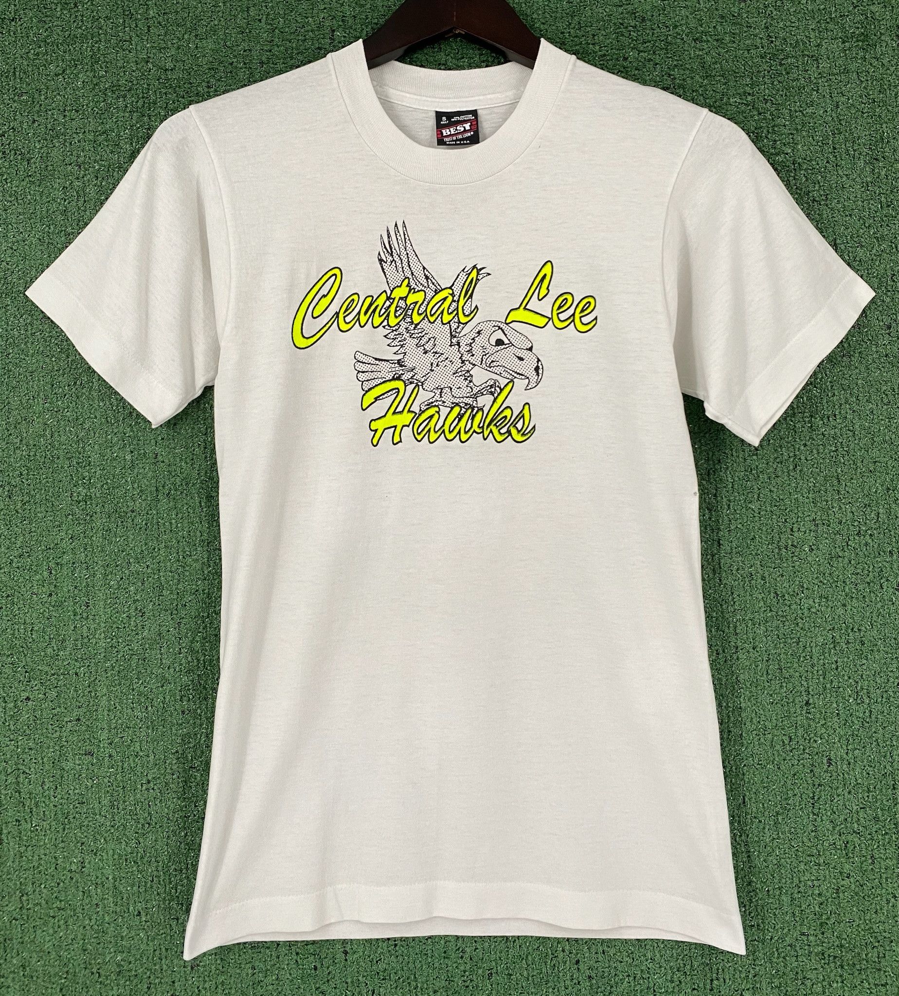 Other 90’s Central Lee Hawks Neon Logo Single Stitch T-Shirt XS Size XS / US 0-2 / IT 36-38 - 1 Thumbnail
