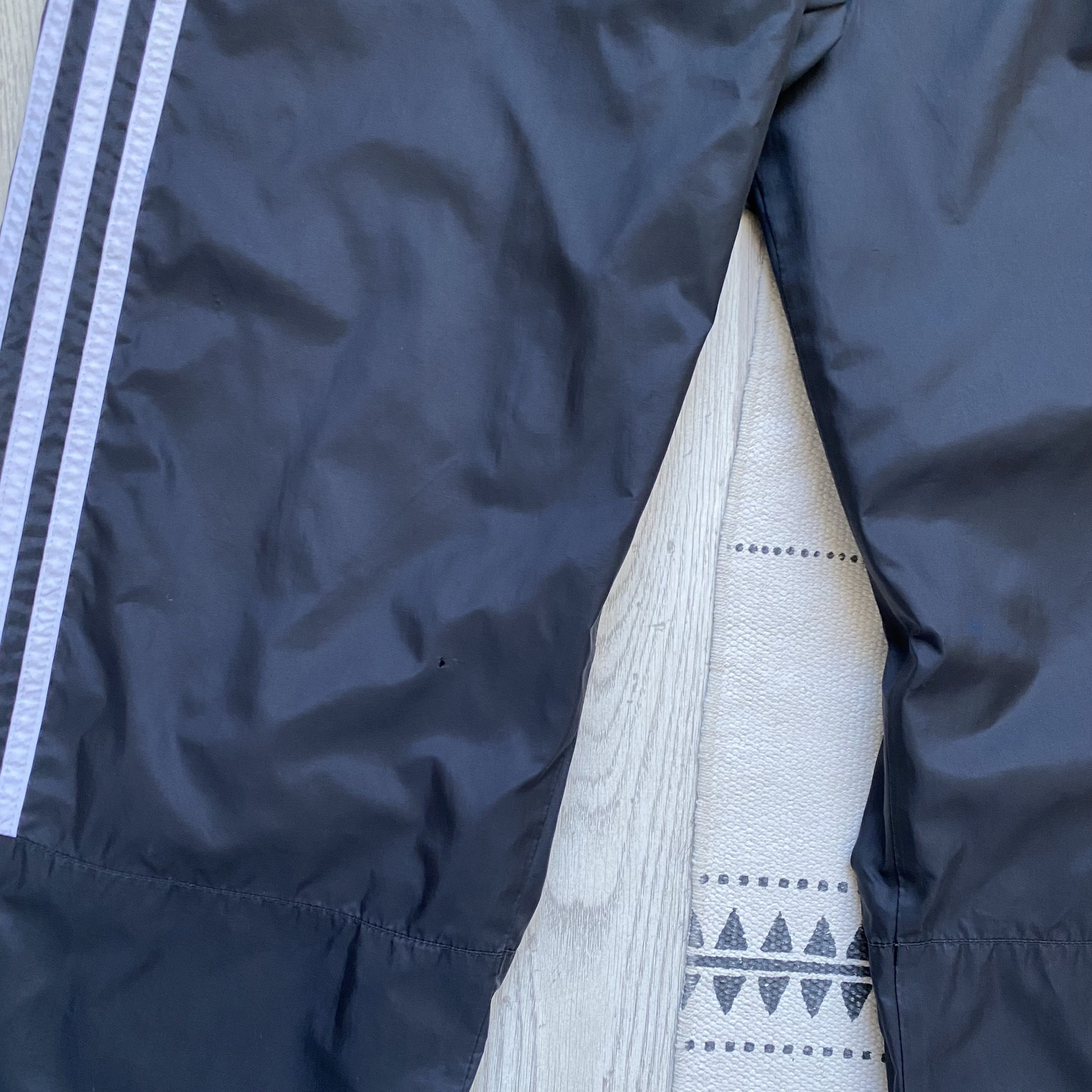 Adidas ⚫️ Vintage 90s Adidas Nylon track Pants Retro Drill Size US 32 / EU 48 - 6 Thumbnail