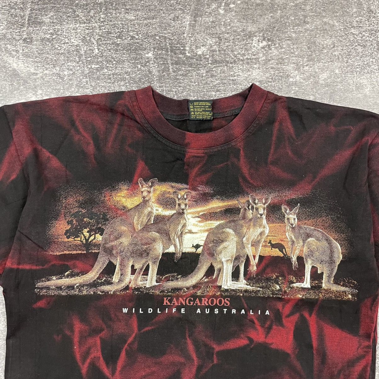 Vintage Churinga Designs Kangaroos Wildlife Australia T Shirt Size US XL / EU 56 / 4 - 2 Thumbnail