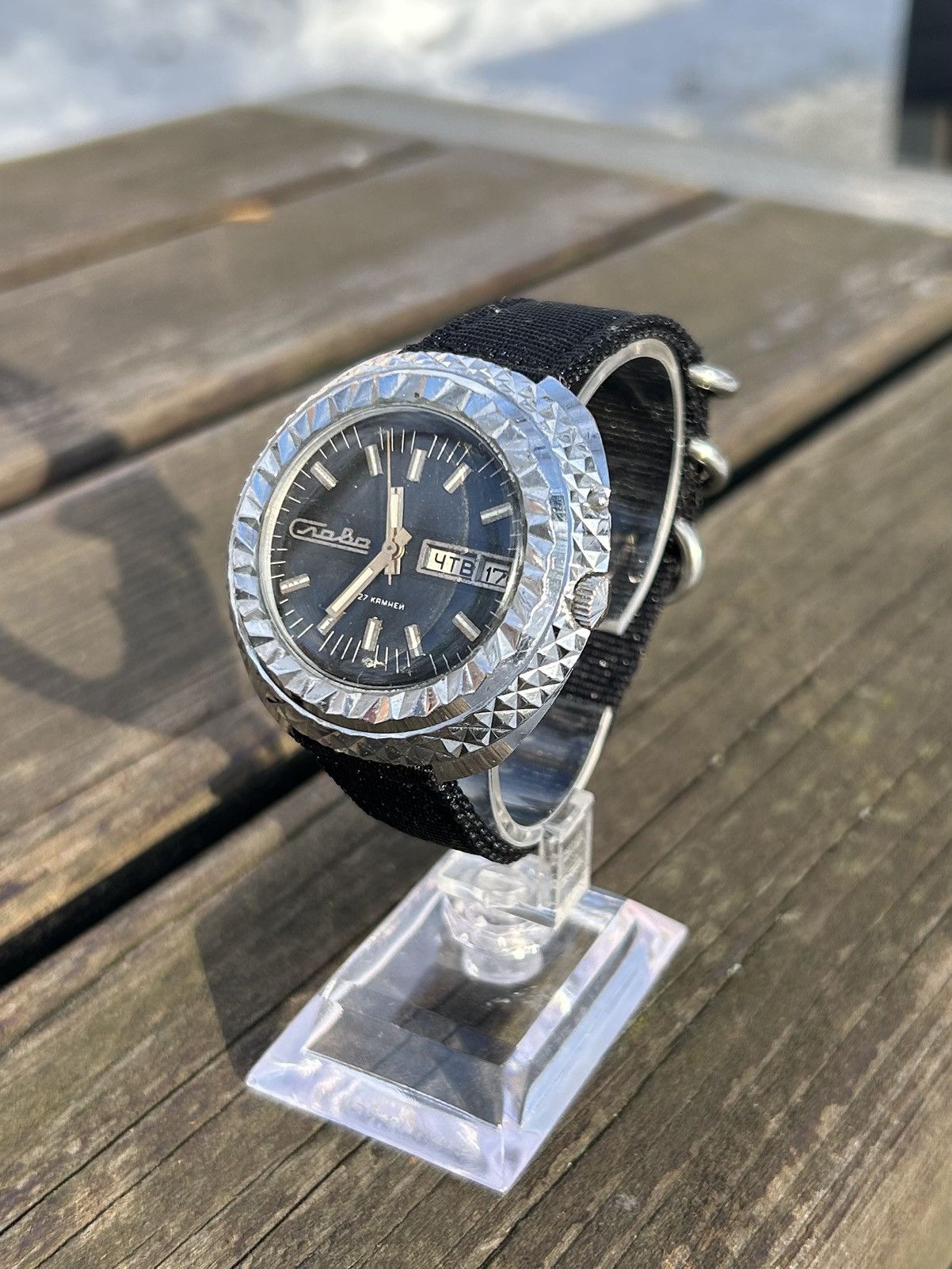 Vintage Vintage Watch Slava Automatic USSR Soviet Mechanical 1980s Size ONE SIZE - 4 Thumbnail