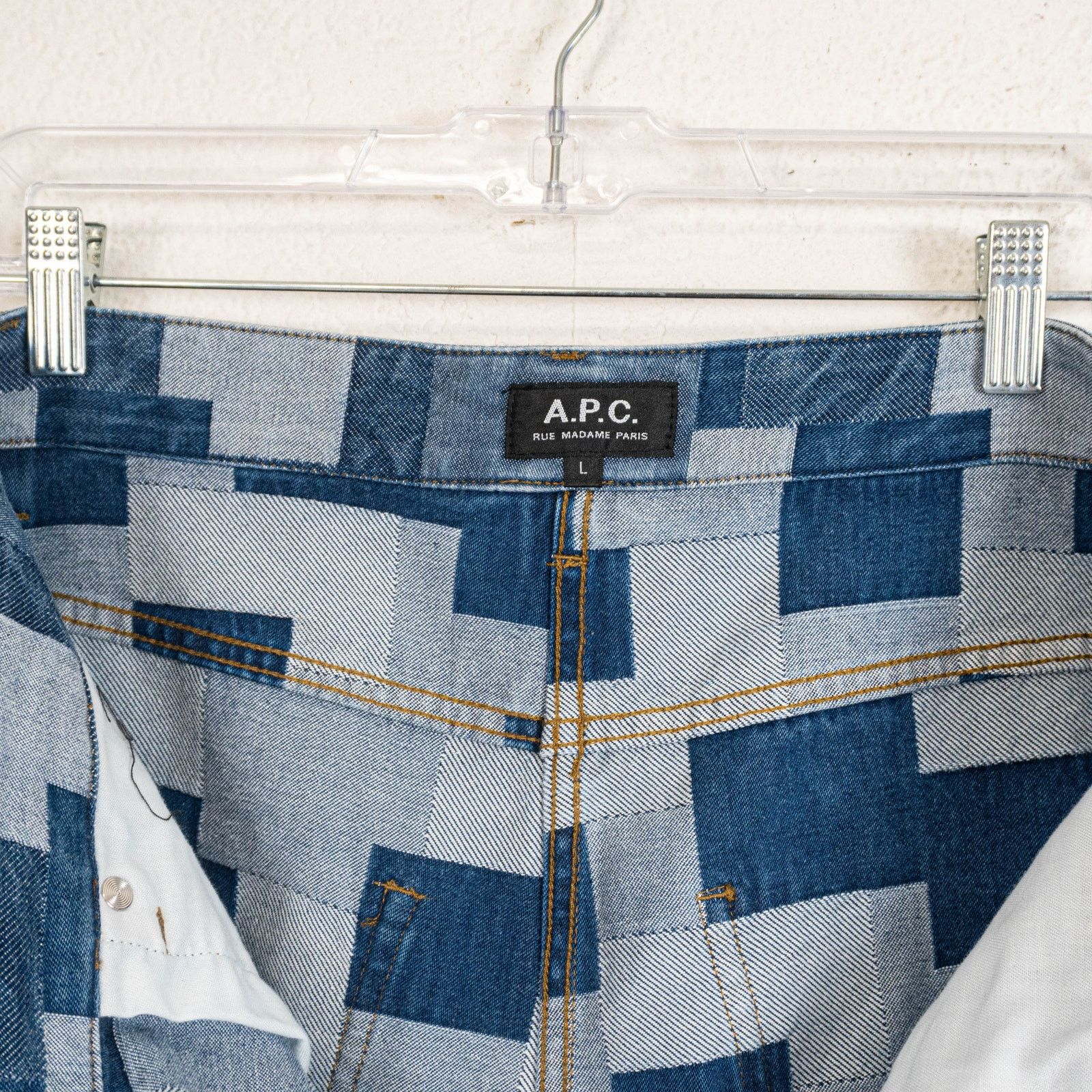 A.P.C. A.P.C. Helio Shorts High-rise Denim Patchwork size Large Size US 34 / EU 50 - 3 Thumbnail