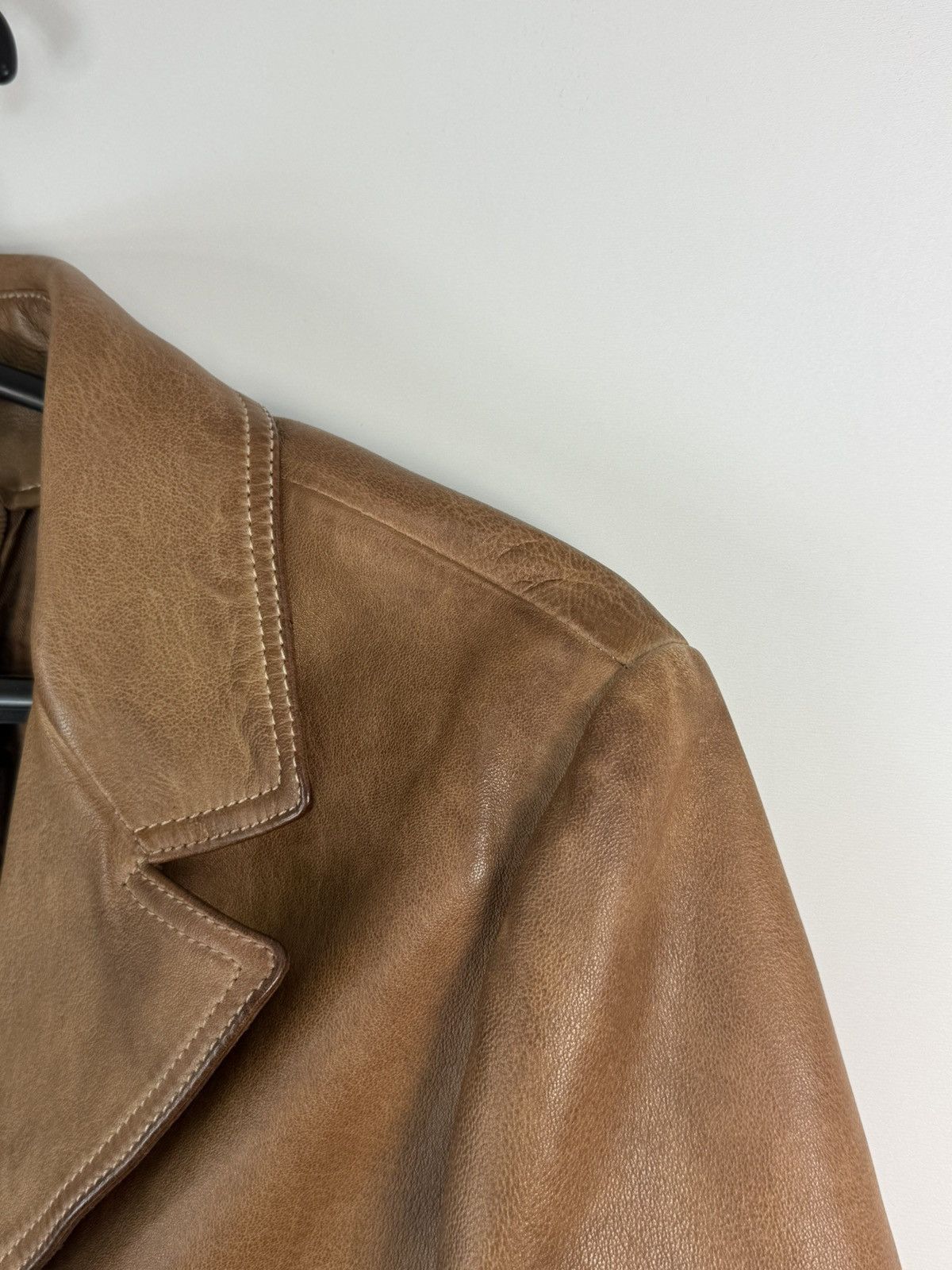 Gimo's Gimo’s GMS-75 Brown Leather jacket size L Size L / US 10 / IT 46 - 6 Thumbnail