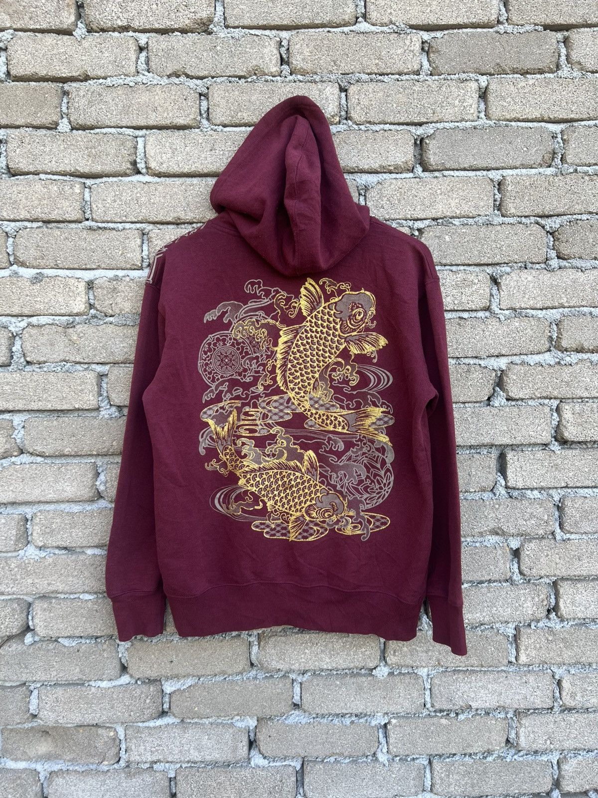 Japanese Brand Japan Koi Fish Over Print Pullover Hoodie Size US M / EU 48-50 / 2 - 6 Thumbnail