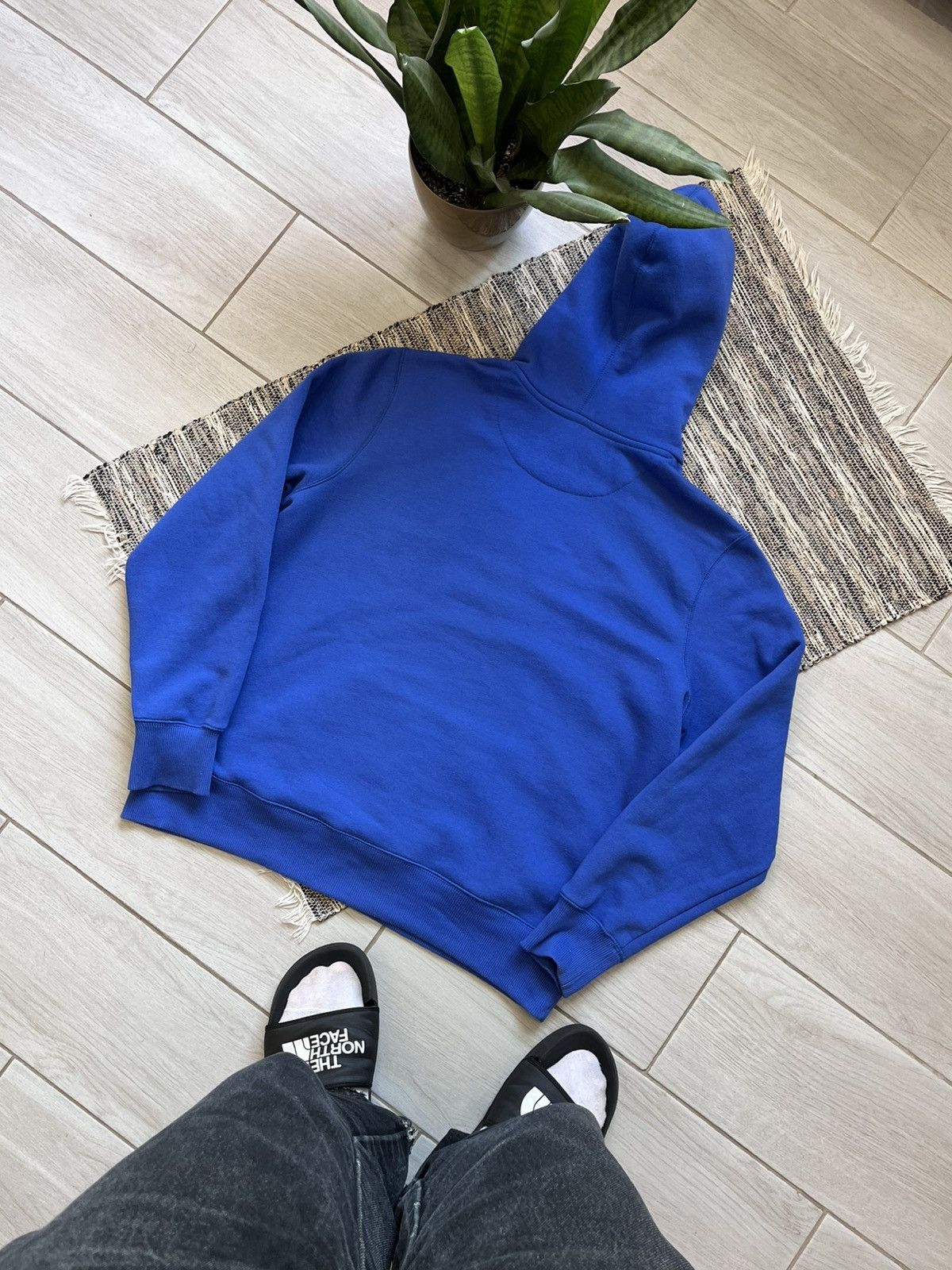 Nike × Vintage Vintage Nike Hoodie Blue big logo fleece sweatshirt Size US L / EU 52-54 / 3 - 8 Thumbnail