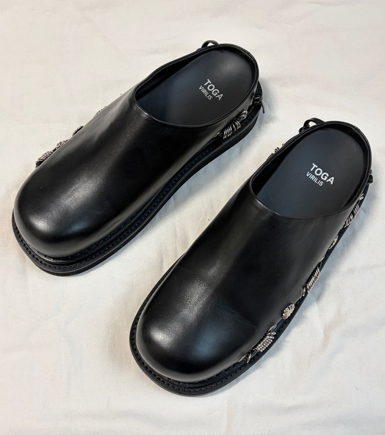 Toga Pulla Toga Pulla leather mules porter VIRILIS ARCHIVES Shoes Size US 8 / EU 41 - 6 Thumbnail