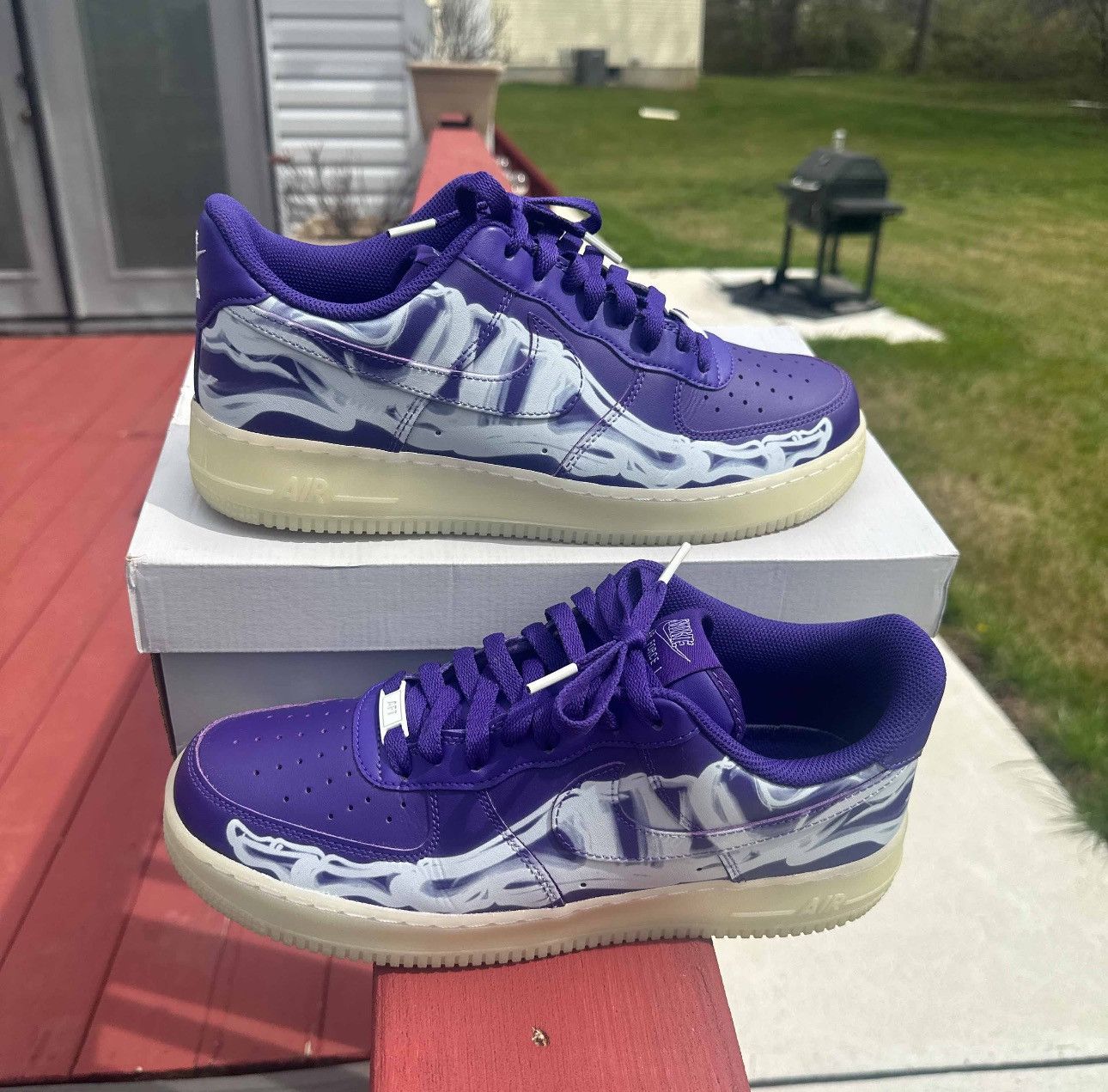 image of Nike Af1 “Purple Skeleton” Sz10.5 Shoes, Men's