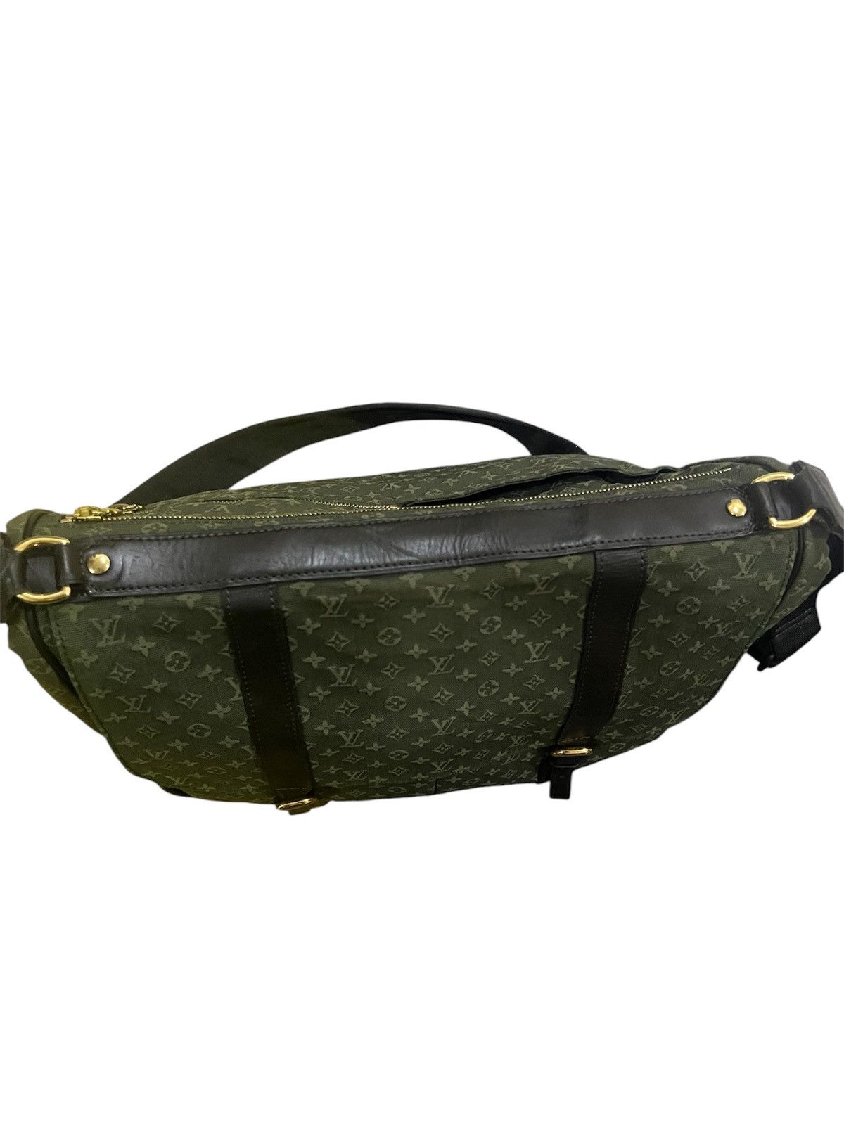 Louis Vuitton LOUIS VUITTON KHAKI MONOGRAM MINI LIN MAMAN BAG Size ONE SIZE - 4 Thumbnail
