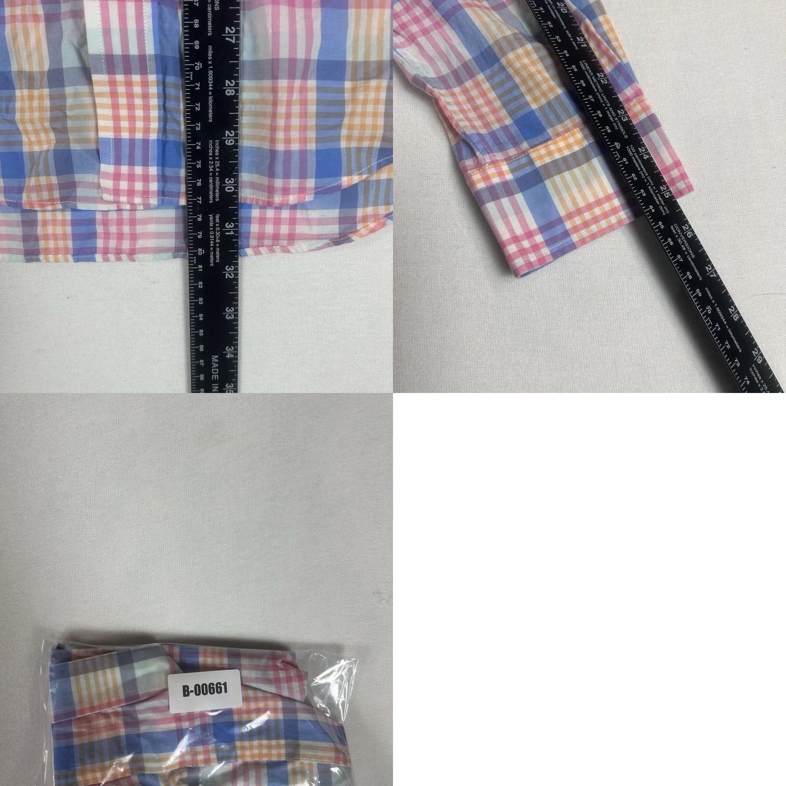 Vineyard Vines Vineyard Vines Tucker Shirt Slim Fit Mens Medium Long Sleeve Plaid Colorful L/S Size US M / EU 48-50 / 2 - 8 Thumbnail