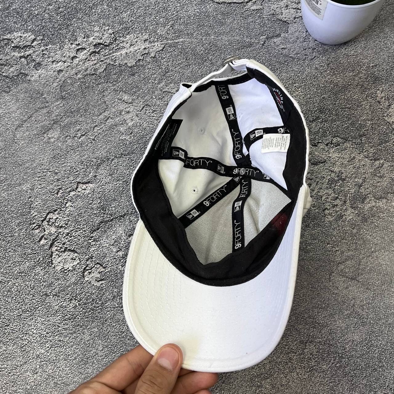 New Era Vintage New Era New York 9FORTY White Spell Out Baseball Hat Size ONE SIZE - 3 Thumbnail
