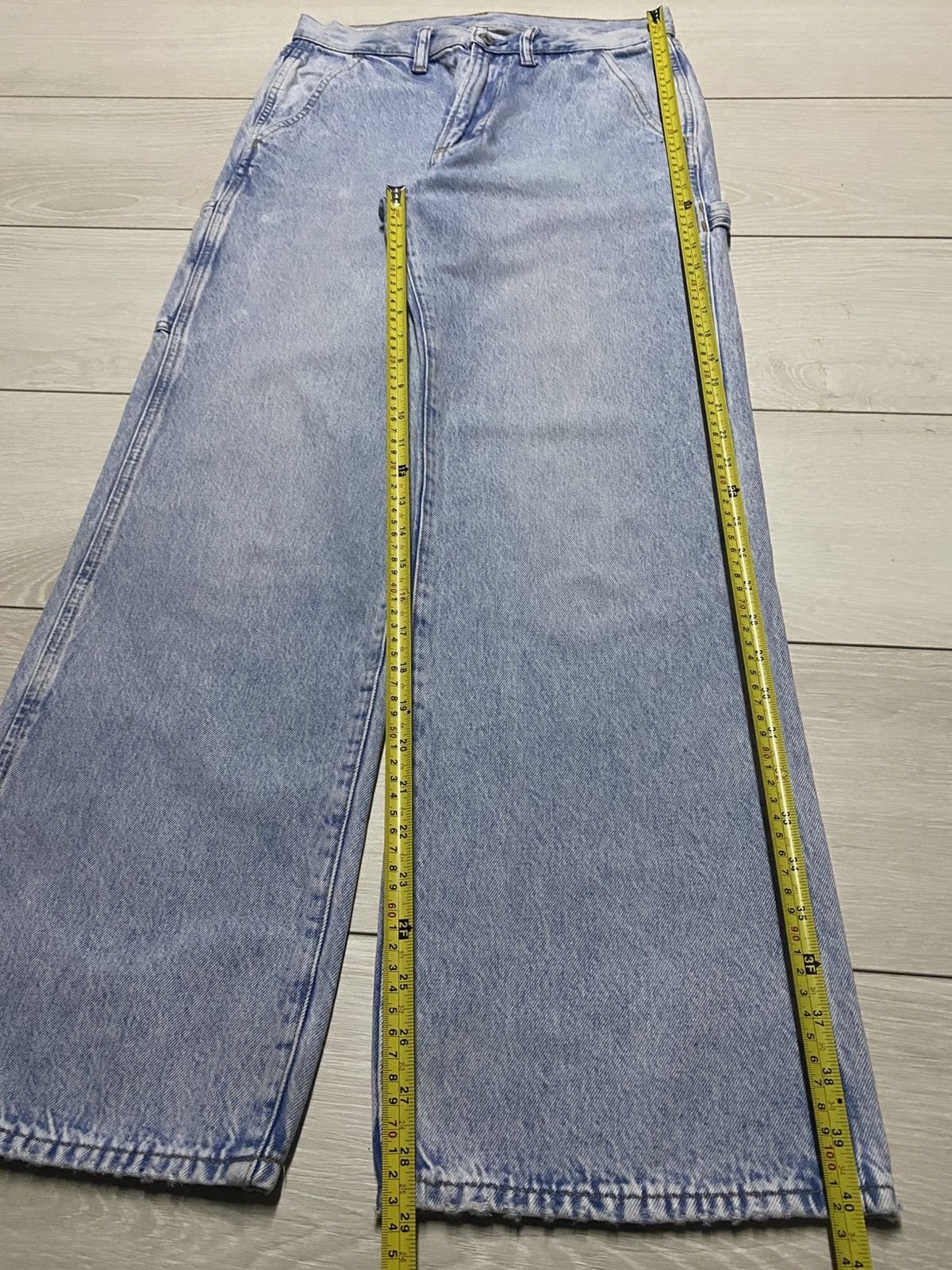 Gap Vintage Gap Carpenter Light Wash Baggy Jeans Size US 29 - 9 Thumbnail