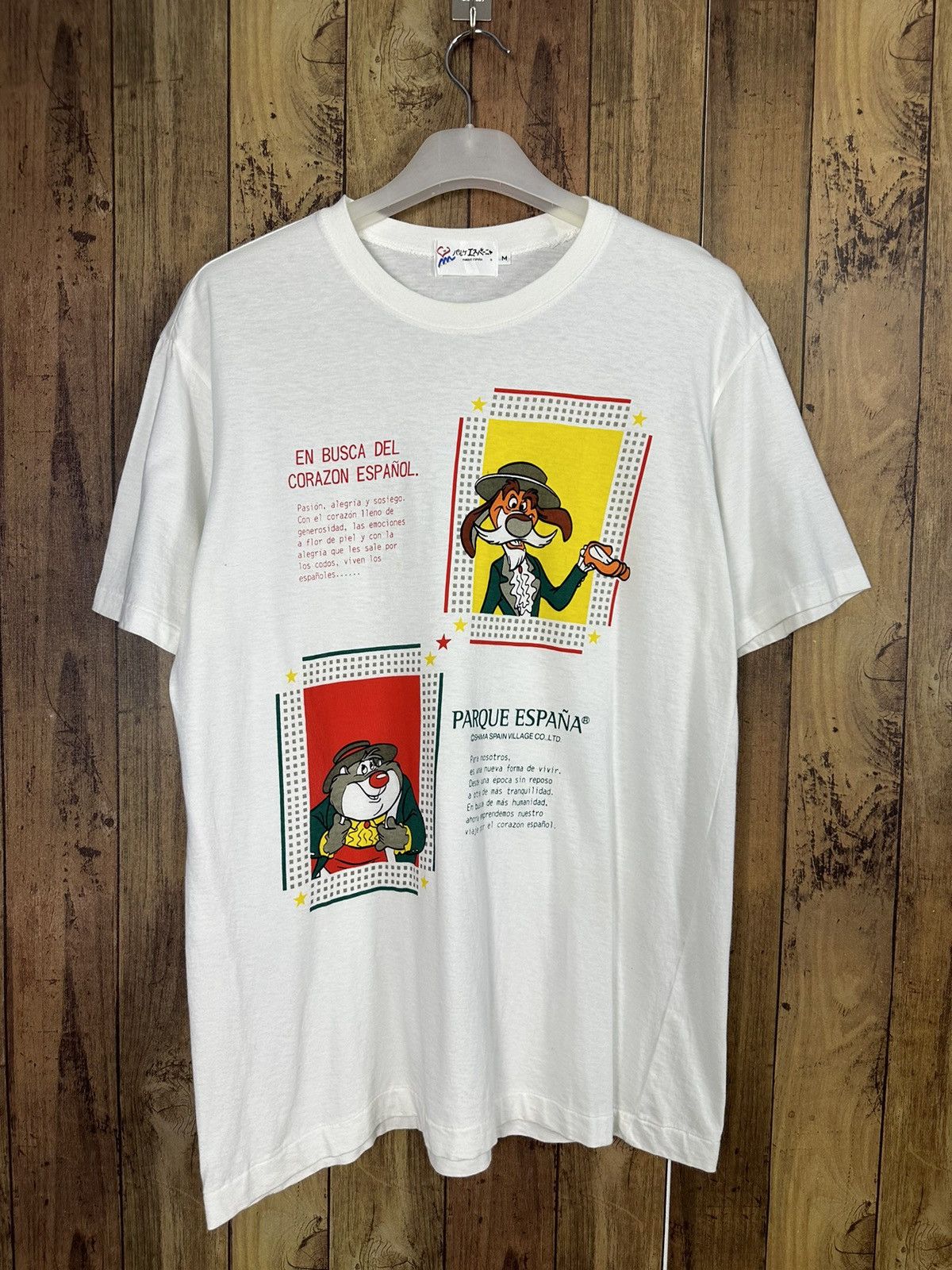 Vintage Vintage 80s Spain Village Single Stitch Tshirt A382 Size US M / EU 48-50 / 2 - 1 Thumbnail