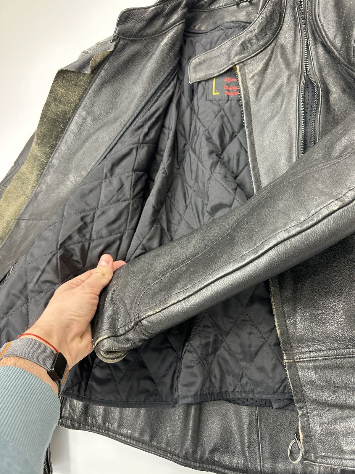 Belstaff Belstaff Motorcycle Black Leather Heavyweight Jacket Black Size US M / EU 48-50 / 2 - 18 Thumbnail