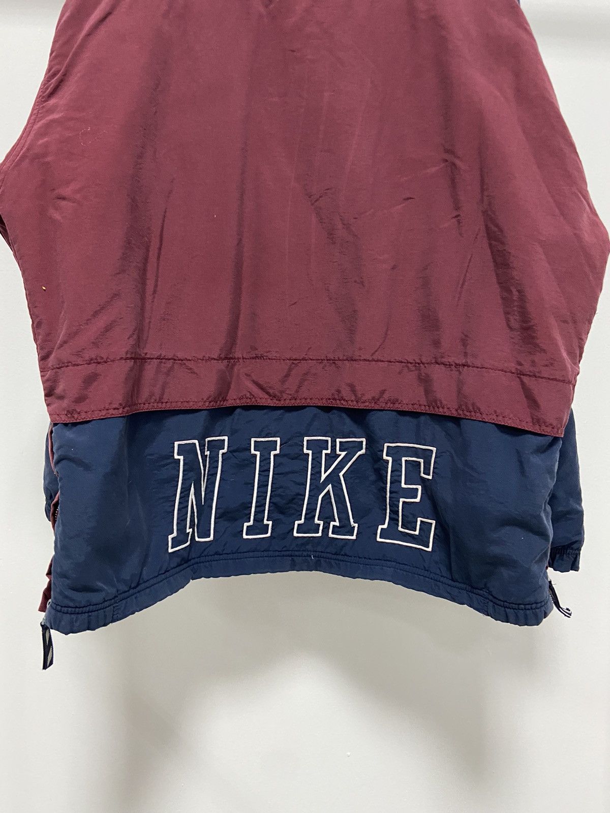Nike × Vintage Nike Vintage Jacket Fleece 1/3 Nylon Logo Spell Out Size US M / EU 48-50 / 2 - 4 Thumbnail
