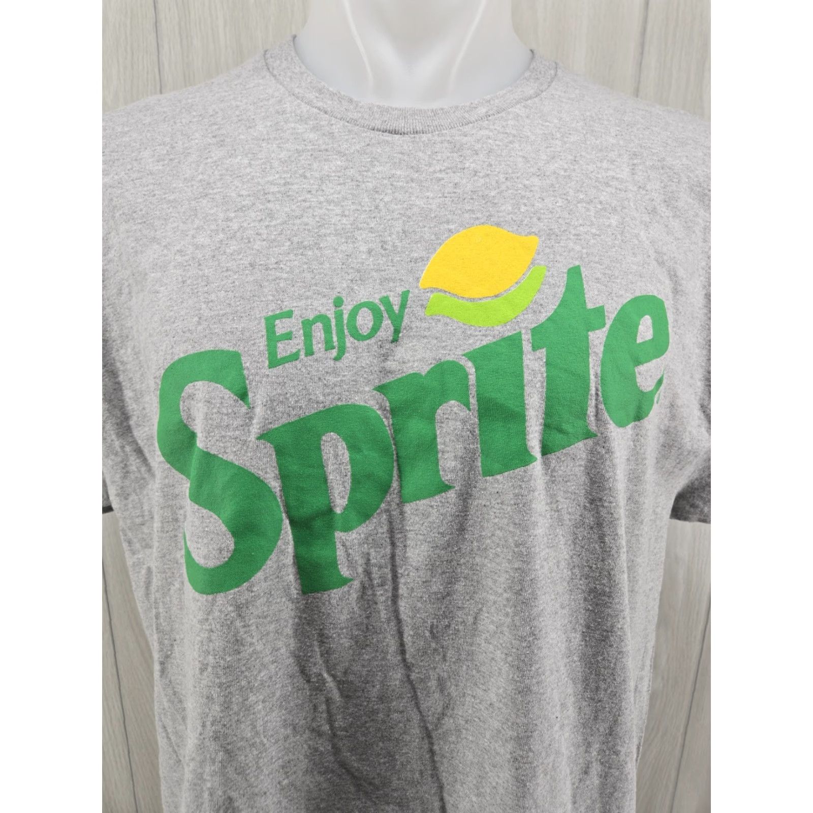 Vintage Coca-Cola Sprite Logo Men's Graphic T-shirt XL Gray Size US XL / EU 56 / 4 - 3 Thumbnail