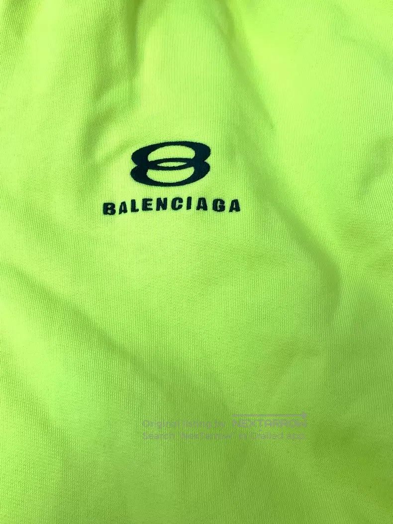 Balenciaga Balenciaga Patchwork Logo Print Hooded Sweatshirt Size US L / EU 52-54 / 3 - 3 Thumbnail