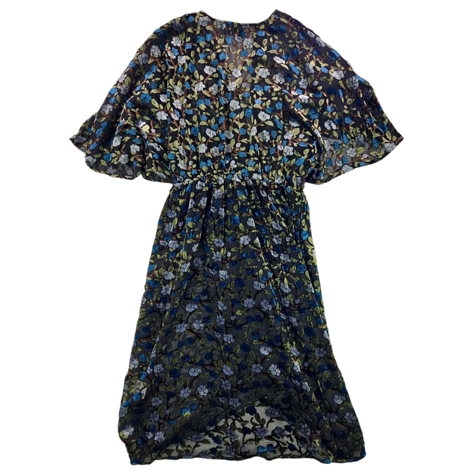Other ModCloth | Dramatic Depths Sheer Velvet Dress | Size Medium Size M / US 6-8 / IT 42-44 - 5 Thumbnail