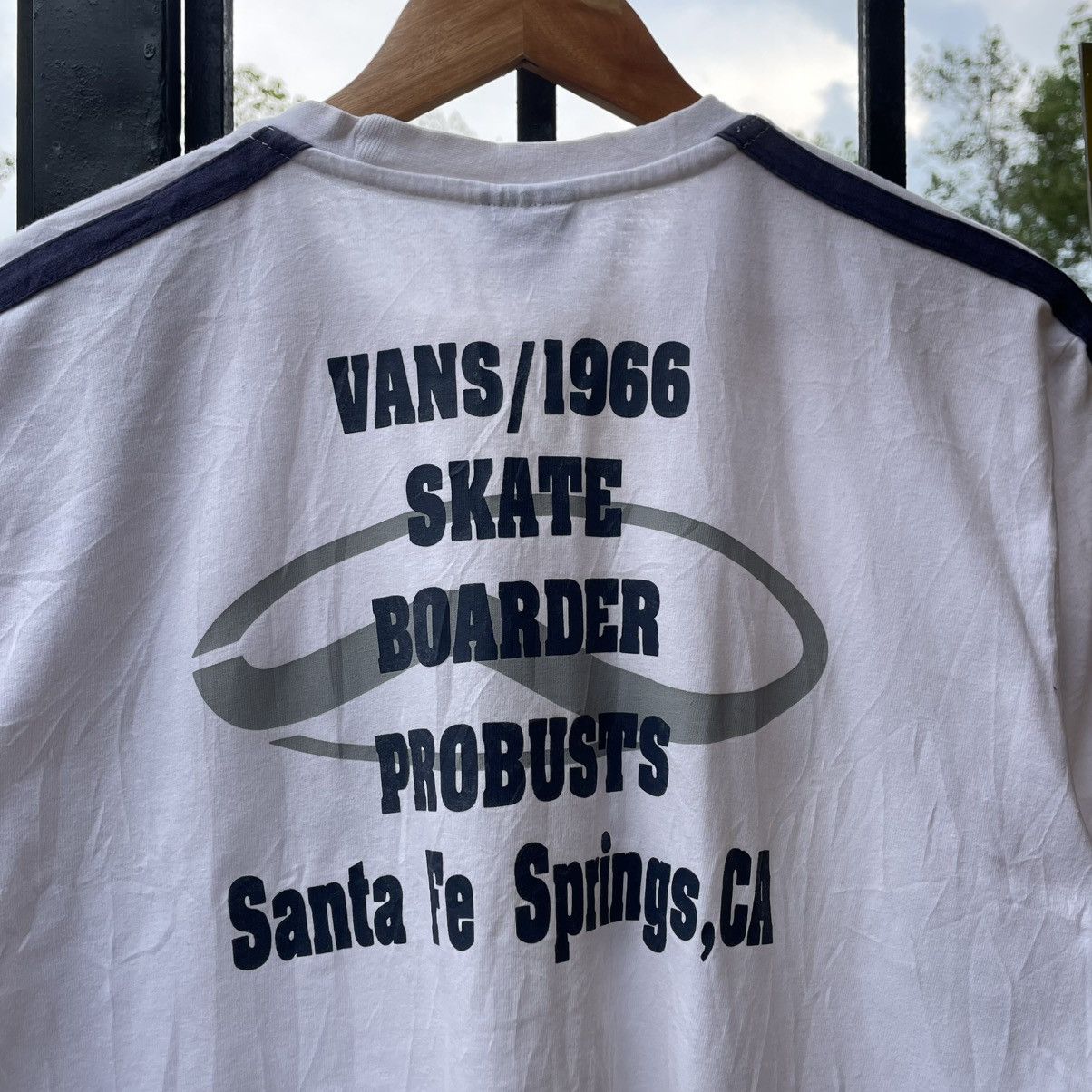 Vans 🔥Vintage 90s VANS Big Logo Vans Skateboard Tee Size US L / EU 52-54 / 3 - 4 Thumbnail