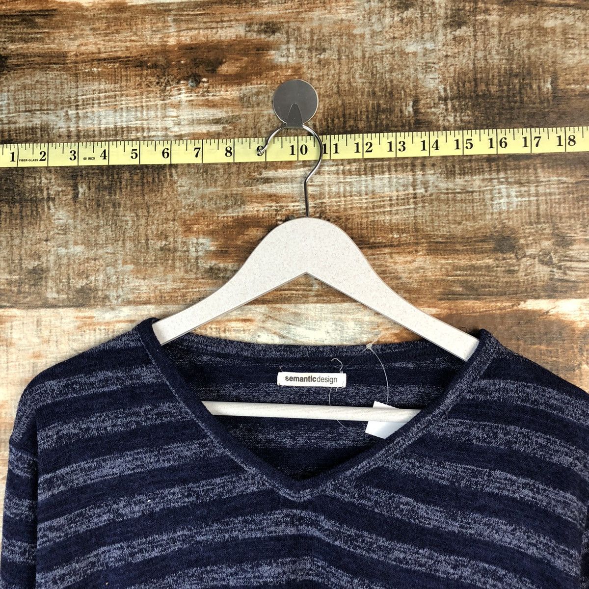 semanticdesign Semantic Design Stripes Blue long sleeve #A1370 Size US L / EU 52-54 / 3 - 4 Thumbnail