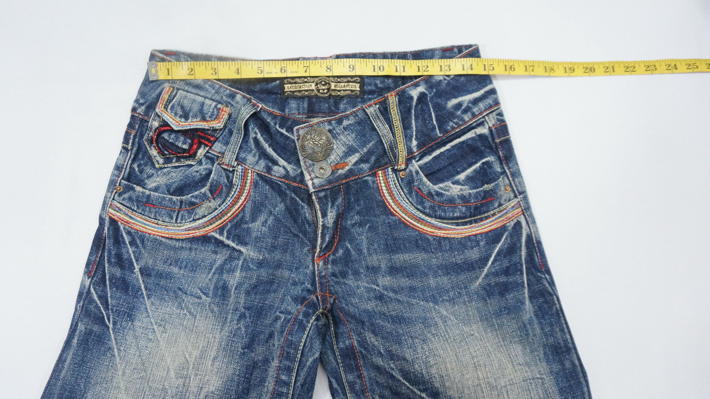 Japanese Brand Red Pepper Wide Leg Lowrise Jeans Size US 29 - 12 Thumbnail