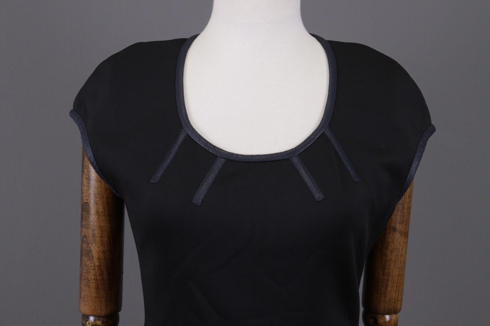 Designer Cop Copine Manege Robe Black Striped Dress Size 36 Size M / US 6-8 / IT 42-44 - 2 Thumbnail