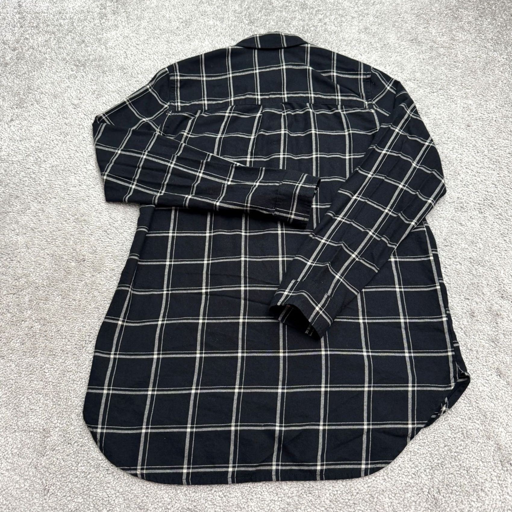 Madewell Madewell Shirt Mens XS Black White Plaid Button Down Long Sleeve Cotton Flannel Casual Size XS / US 0-2 / IT 36-38 - 2 Thumbnail