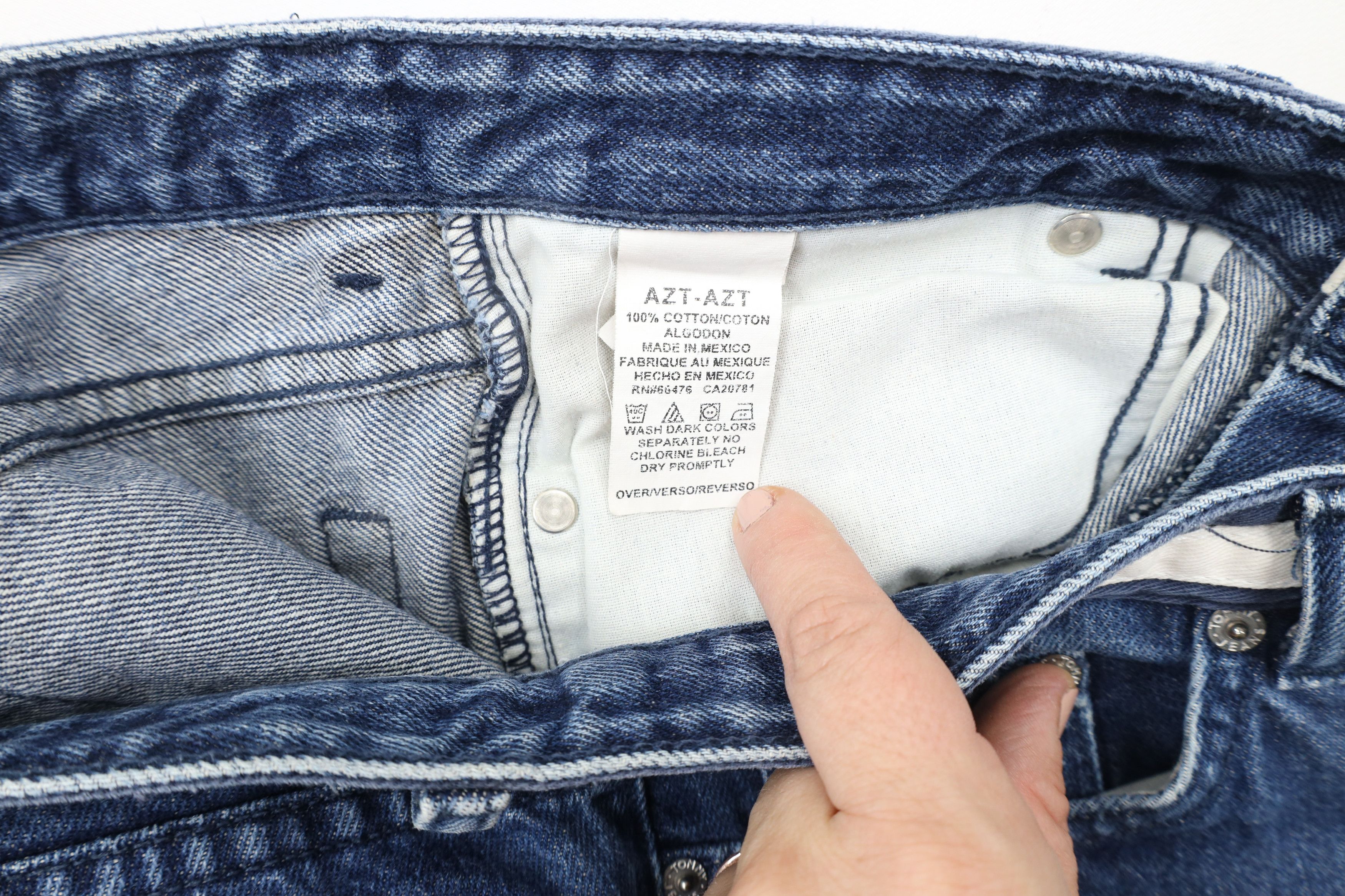 Tommy Hilfiger × Vintage Vintage Y2K 2001 Tommy Hilfiger Flared Wide Leg Denim Jeans Size 28" / US 6 / IT 42 - 7 Thumbnail