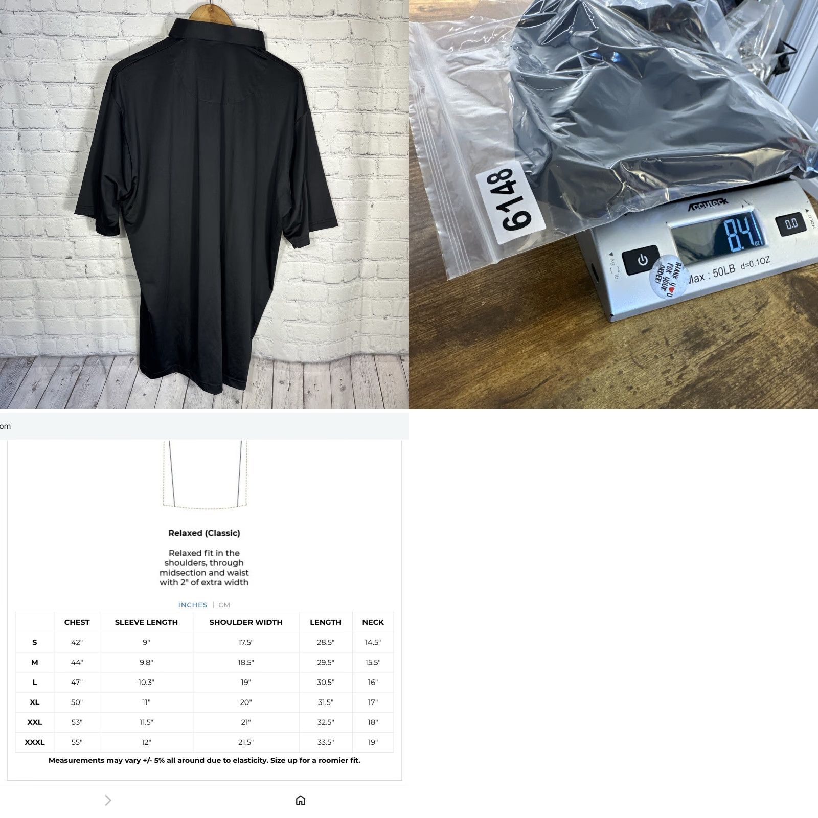 CO Collars & Co Polo Dress Collared Short Sleeve Black 2XL XXL Mens Lightweight Stretch Polyester Spandex Polo Shirt Casual Business Travel All Seasons Size US XXL / EU 58 / 5 - 8 Thumbnail