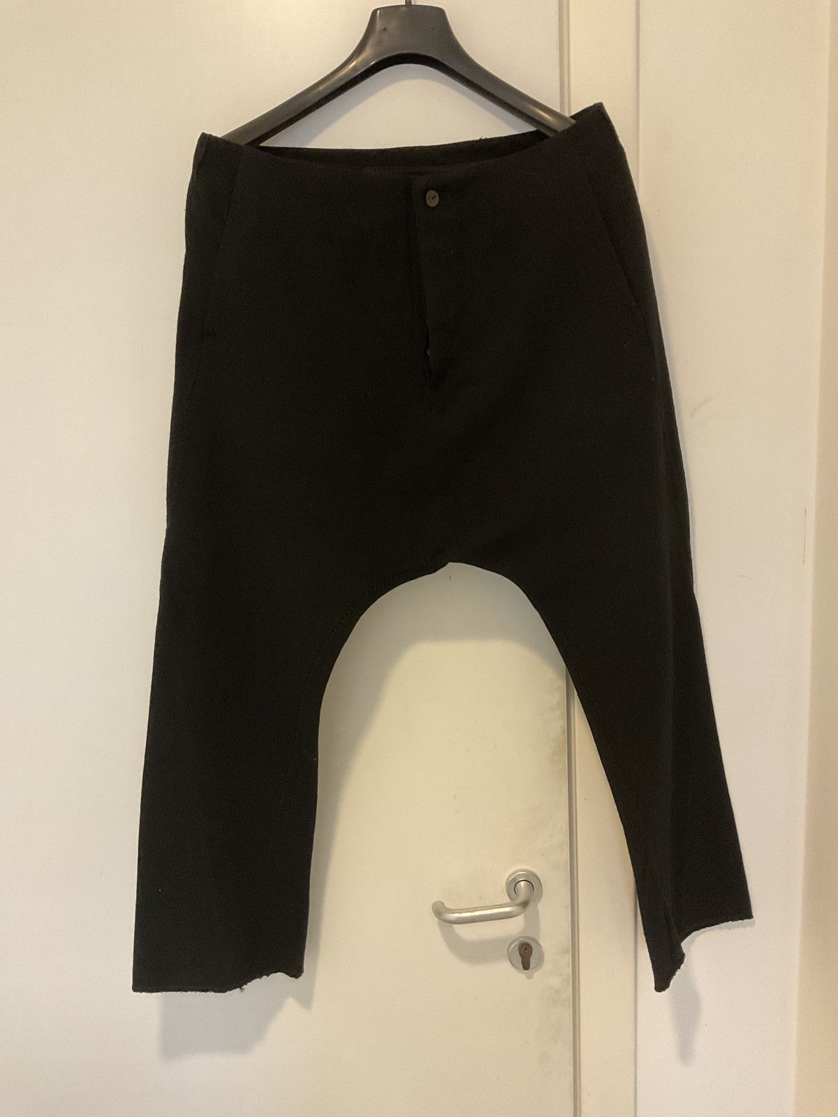 image of A Diciannoveventitre Sartorial Black Wool Pants, Men's (Size 34)