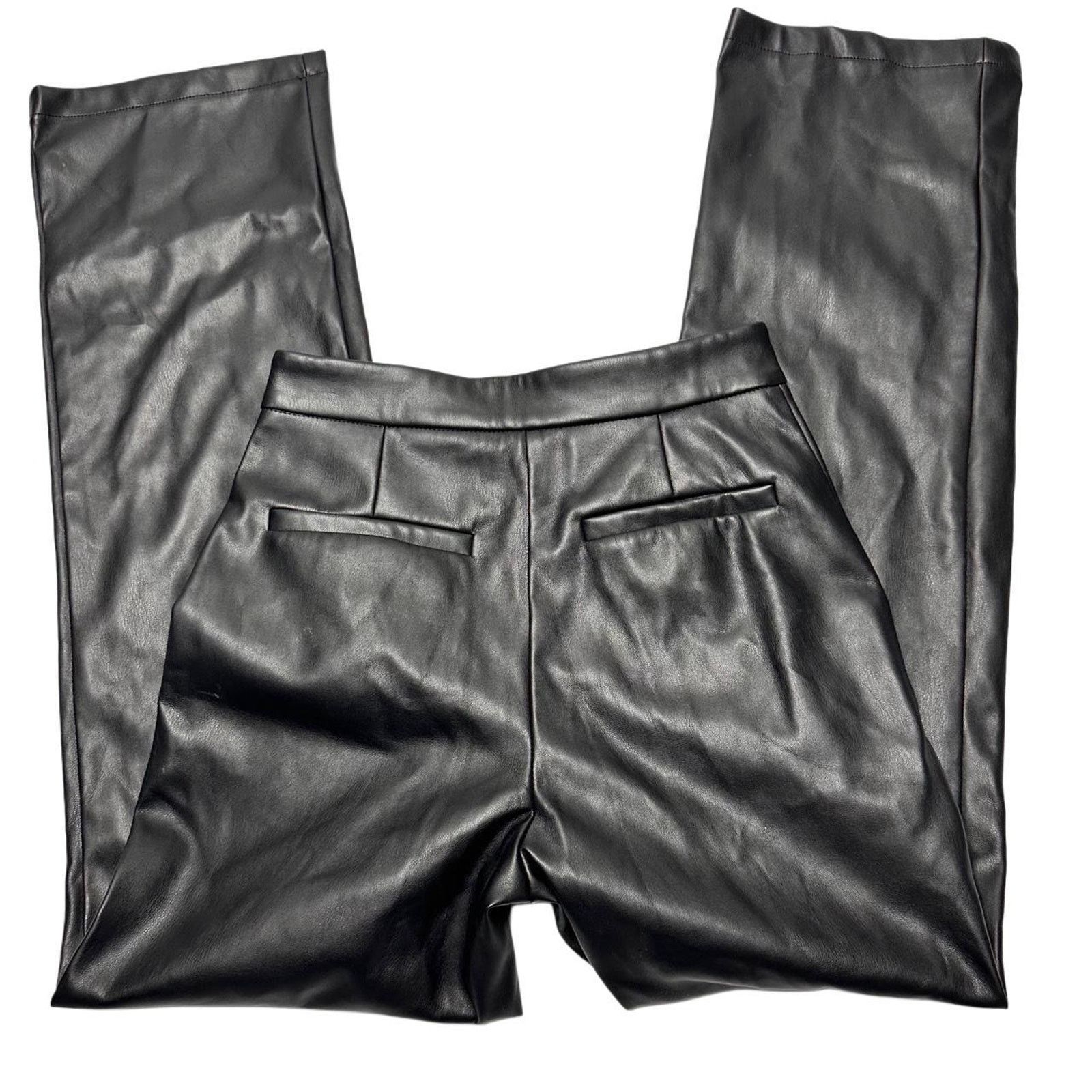 & Other Stories Elodie Size XS Black Leather Pants Size 26" / US 2 / IT 38 - 2 Thumbnail