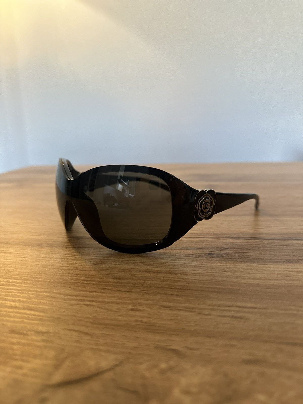 Chanel Luxury CHANEL CC Logo Camellia Flower Sunglasses Grailed