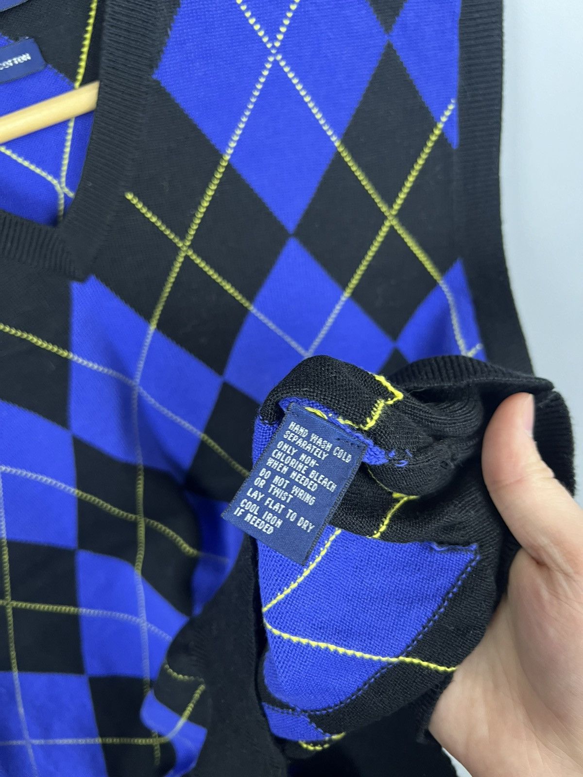 Polo Ralph Lauren Vintage Polo Golf Ralph Lauren Knit vest size L geometric Size US L / EU 52-54 / 3 - 7 Thumbnail