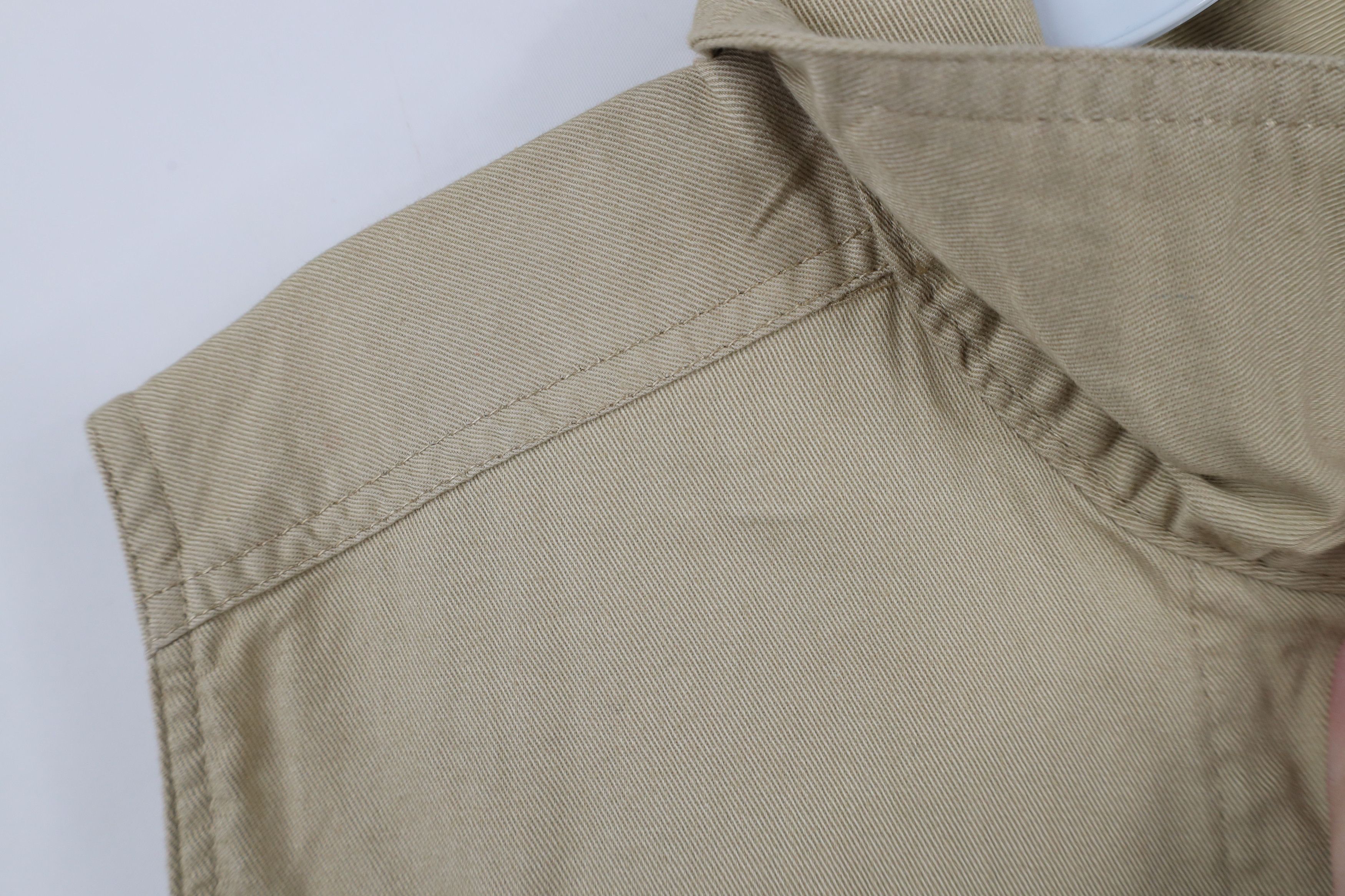Vintage Vintage 90s Streetwear Full Zip Sleeveless Vest Jacket Beige Size M / US 6-8 / IT 42-44 - 5 Thumbnail
